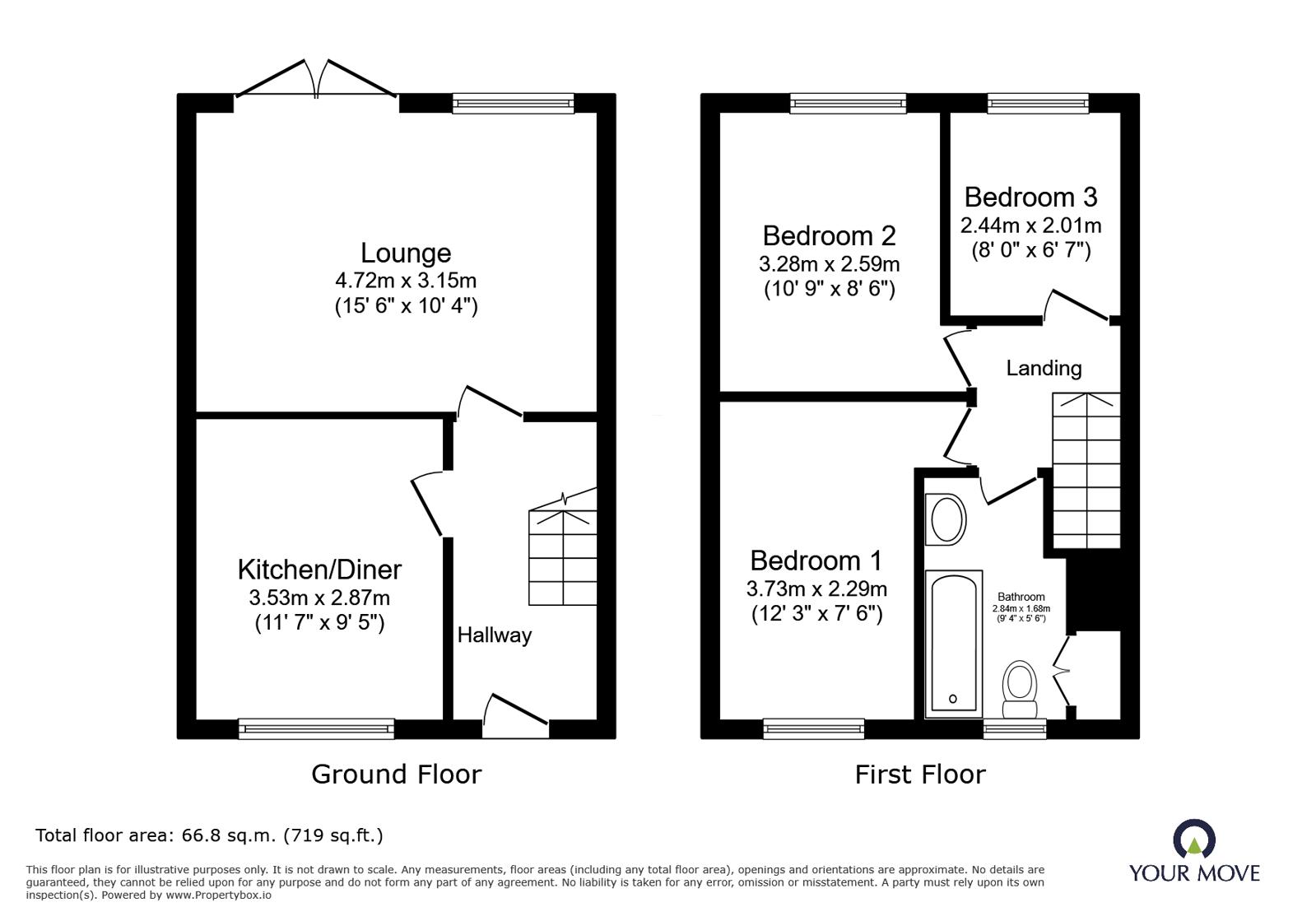 9, Windsor Close, Birmingham floorplan