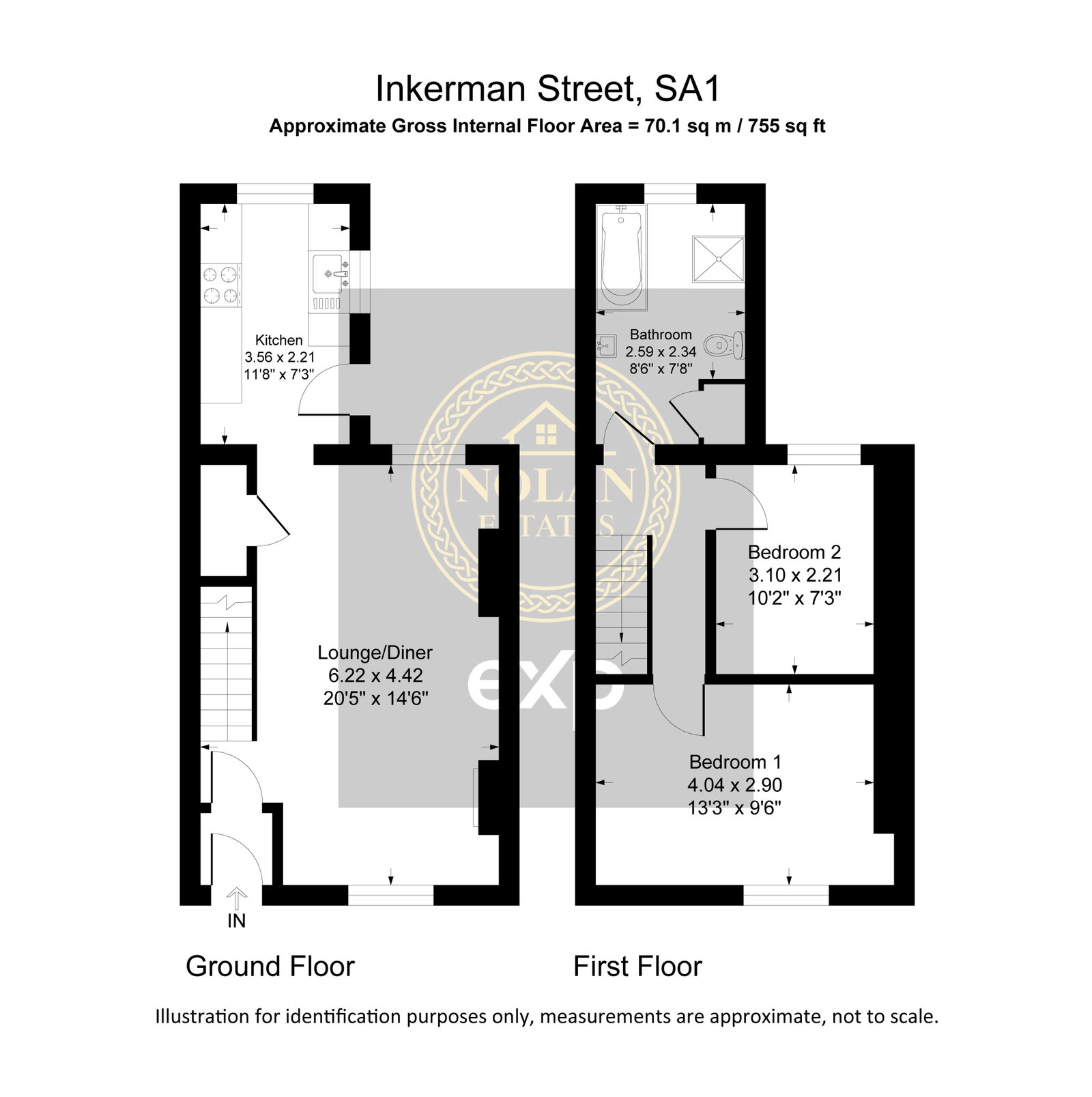 32, Inkerman Street, Swansea floorplan