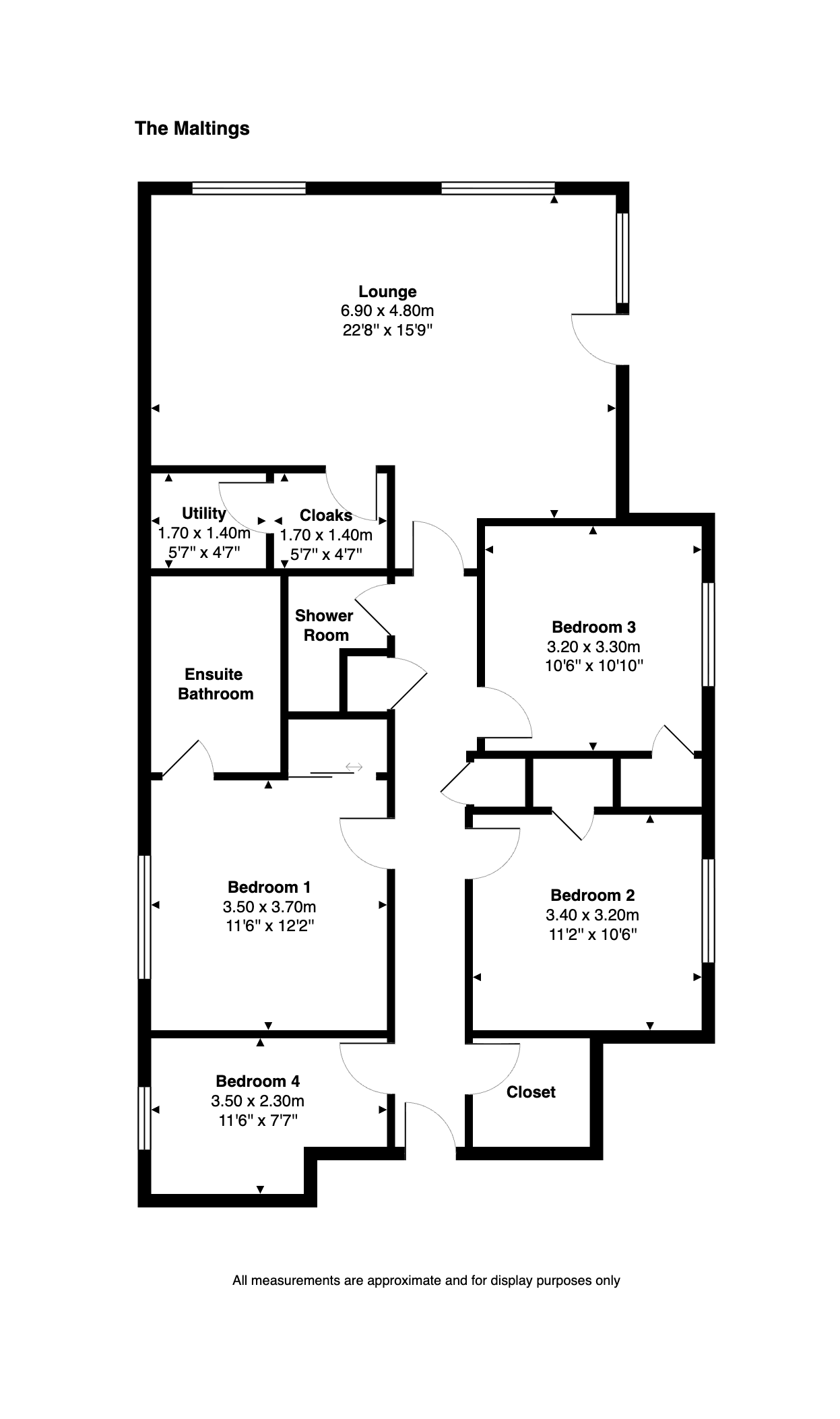 3,Flat 4, The Maltings, Falkirk floorplan