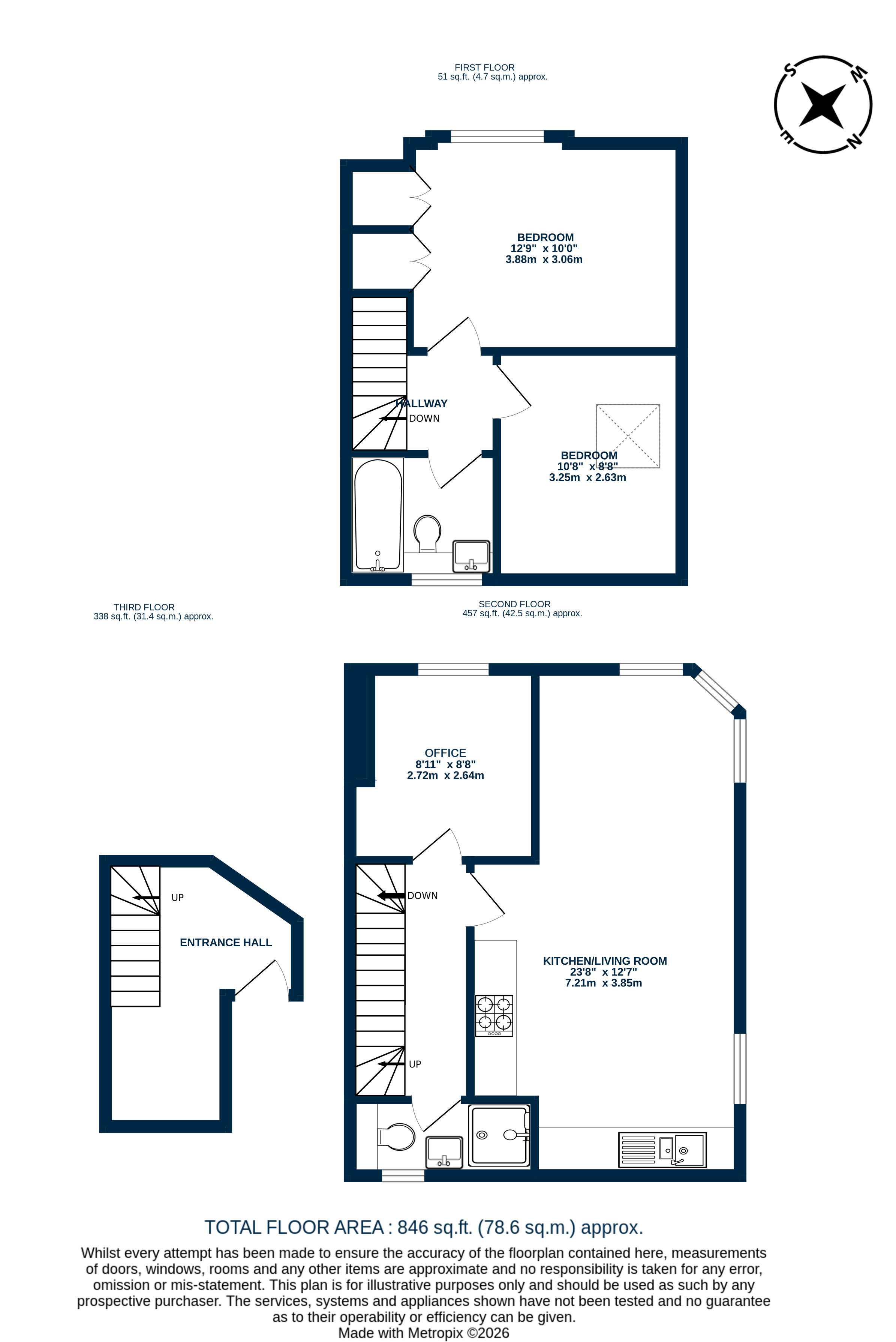 Flat B, 193, Hackney Road, London floorplan