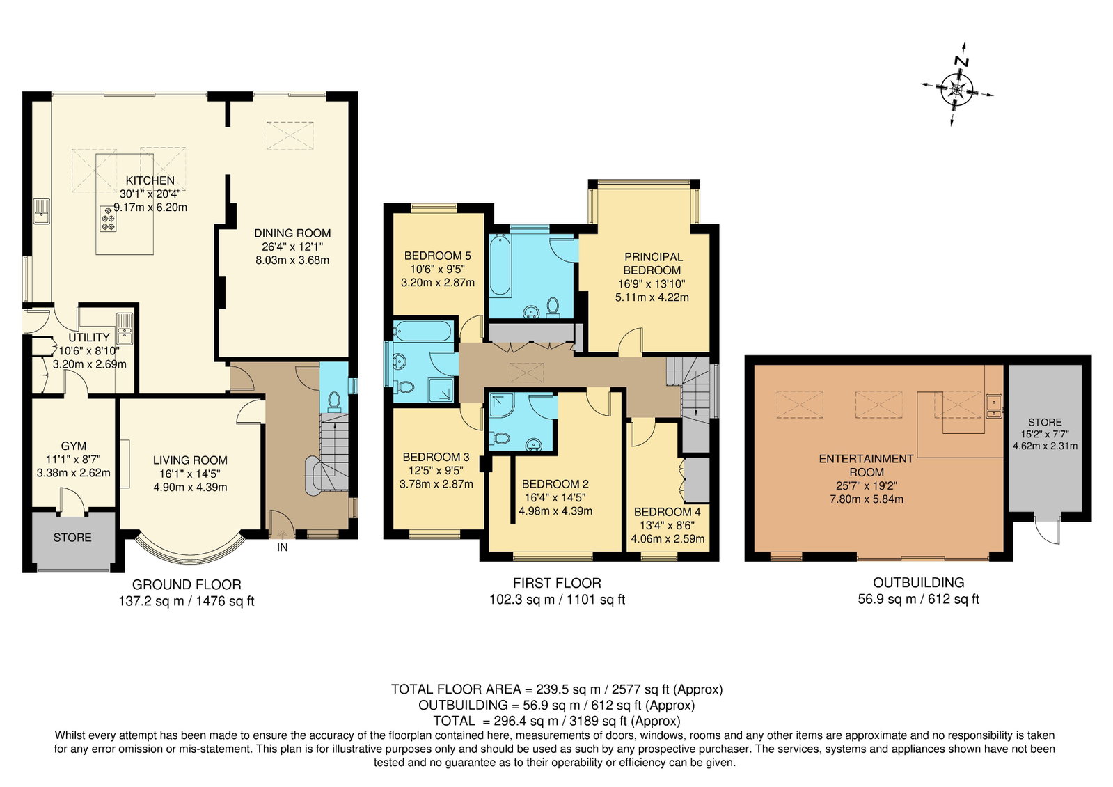 Rosemullion, Tattenham Crescent, Epsom floorplan