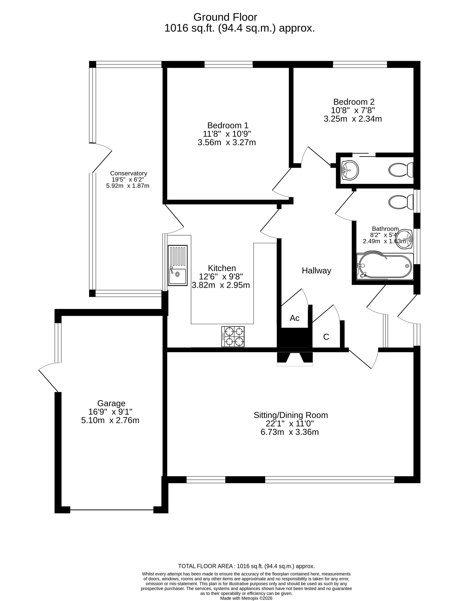 71 Clifton Park, Cromer floorplan