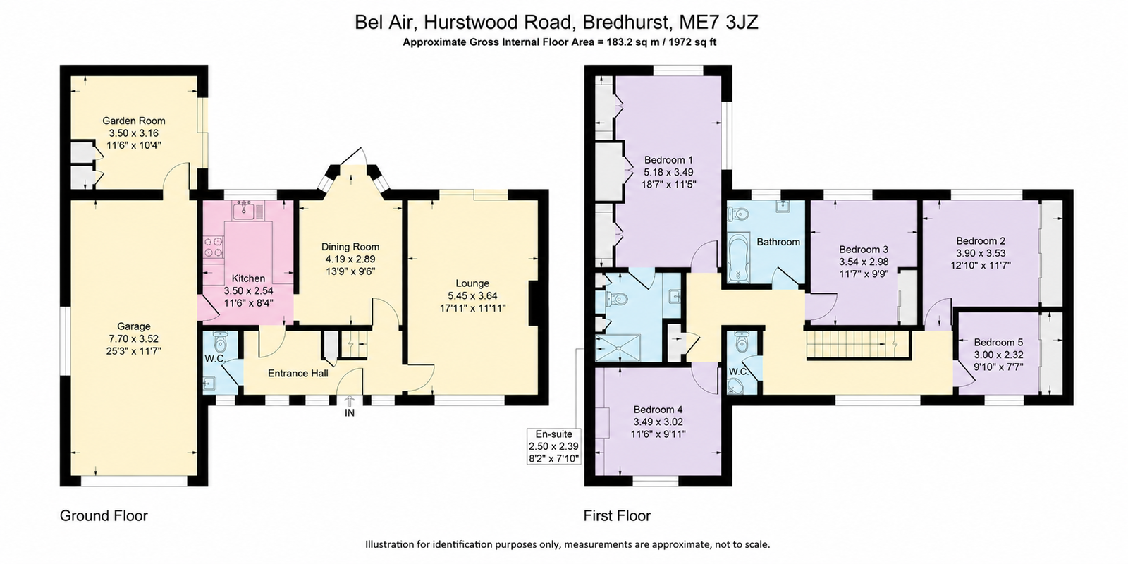 Bel Air, Hurstwood Road, Gillingham floorplan