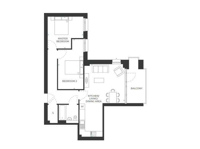 Merrielands Crescent, Dagenham RM9, 2 bedroom flat for sale 60582498