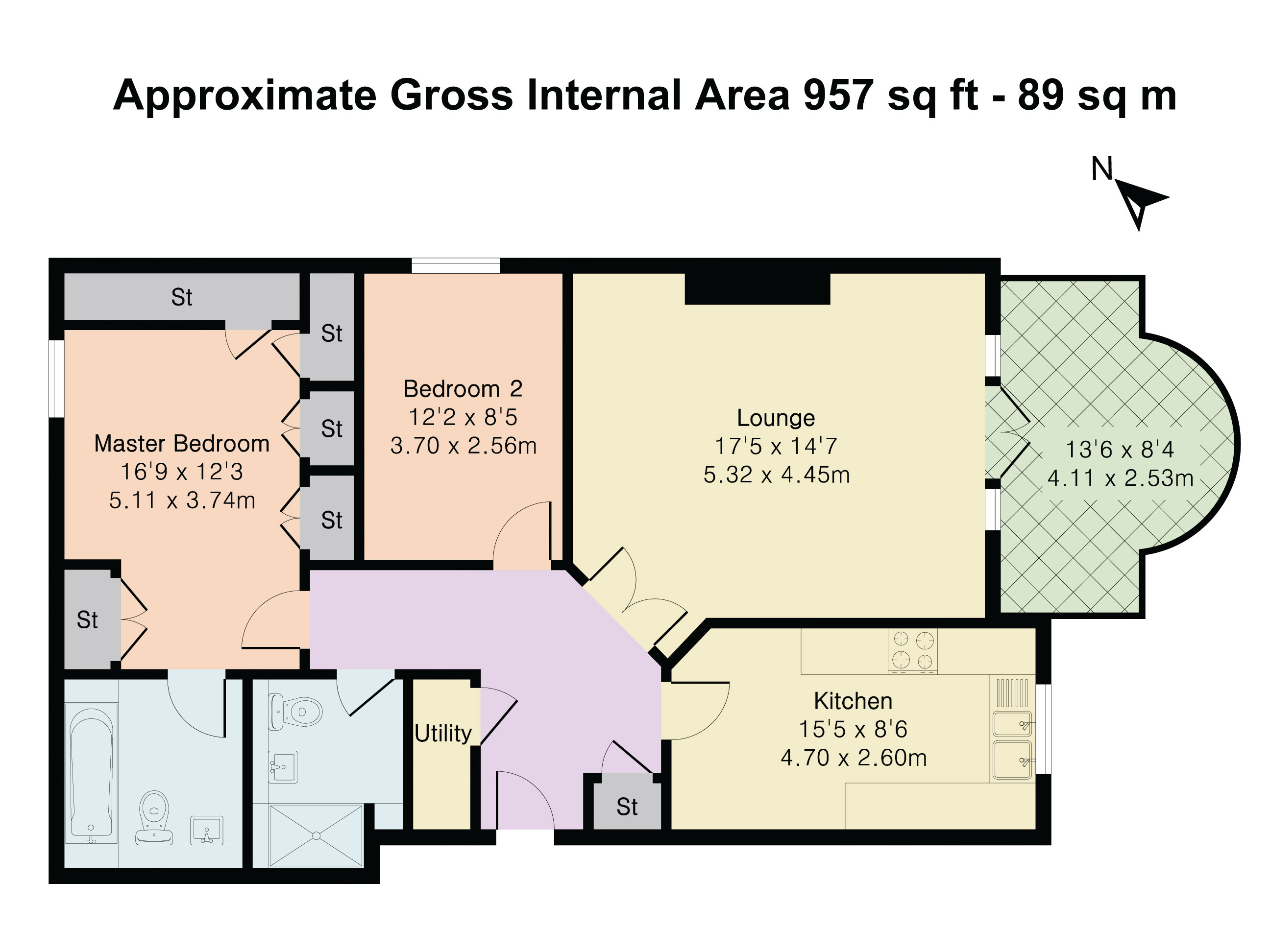 Flat 10, The Chantries, 18, Uxbridge Road, Stanmore floorplan
