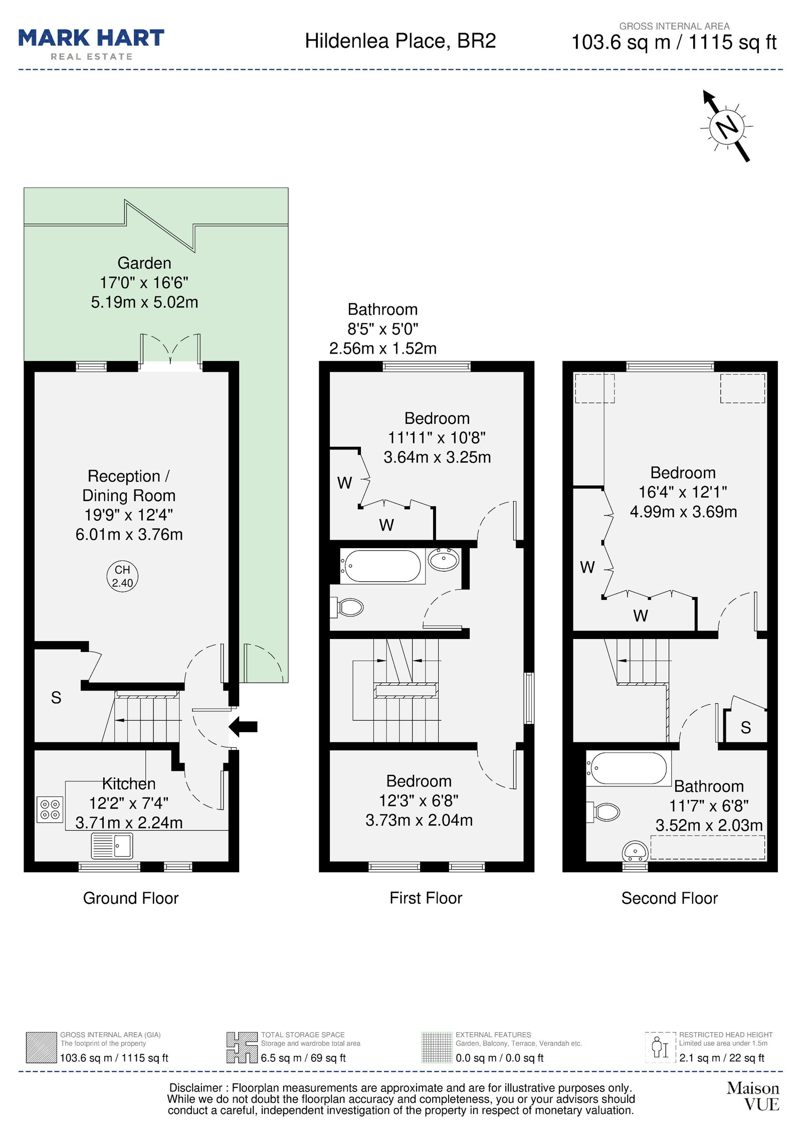 10, Hildenlea Place, Bromley floorplan
