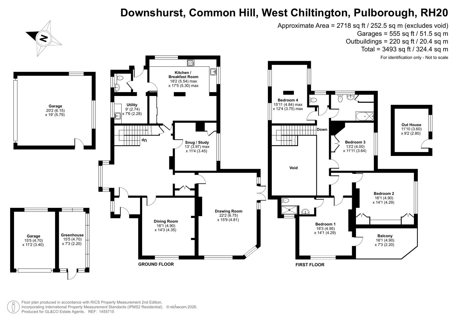 Downshurst, Common Hill, West Chiltington floorplan