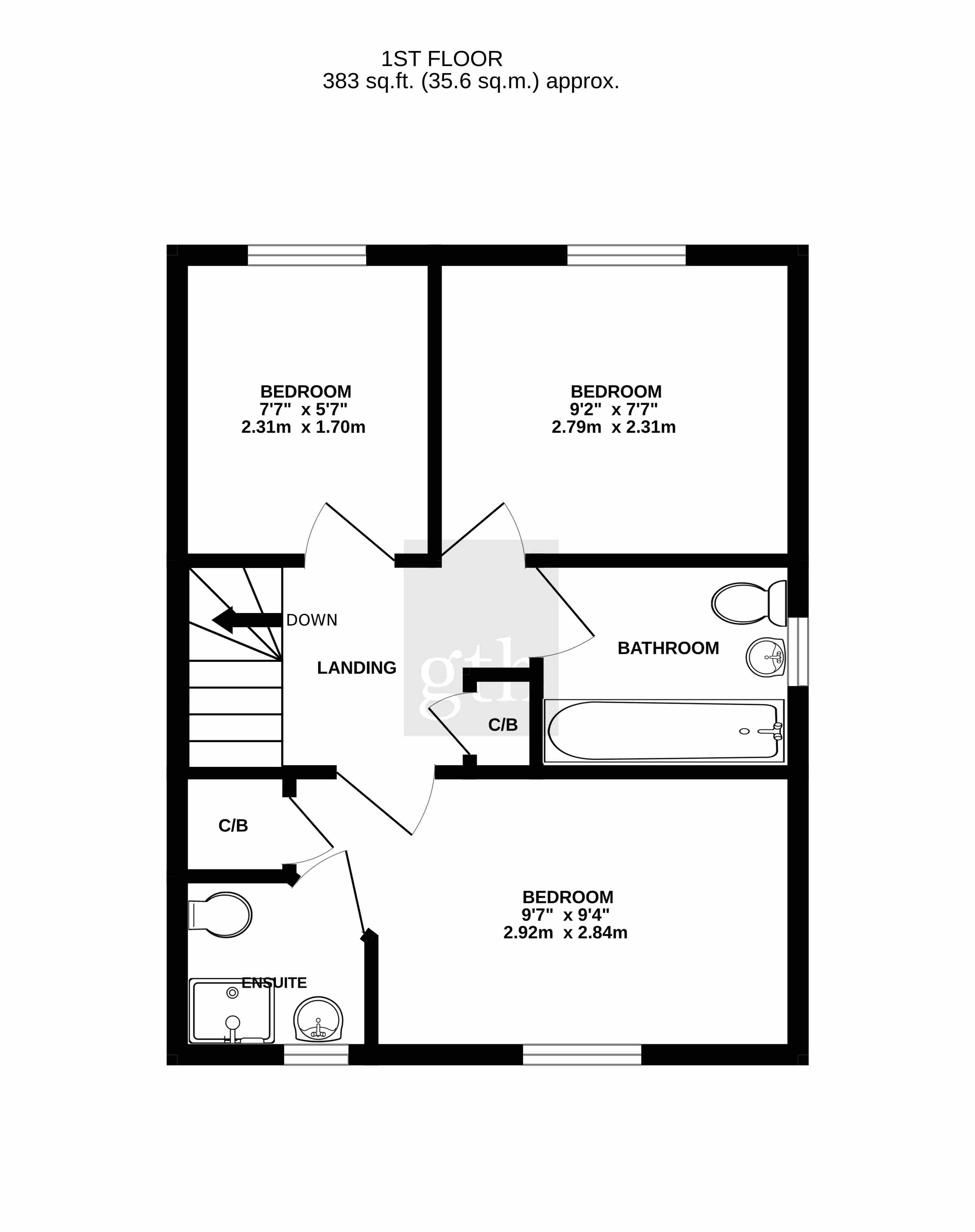 17, Bilberries Close, Taunton floorplan