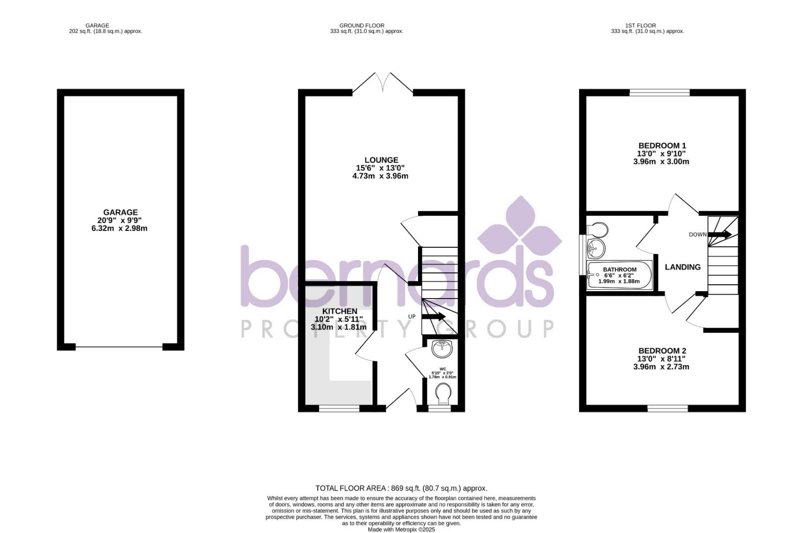 3, Wilkes Way, Waterlooville floorplan