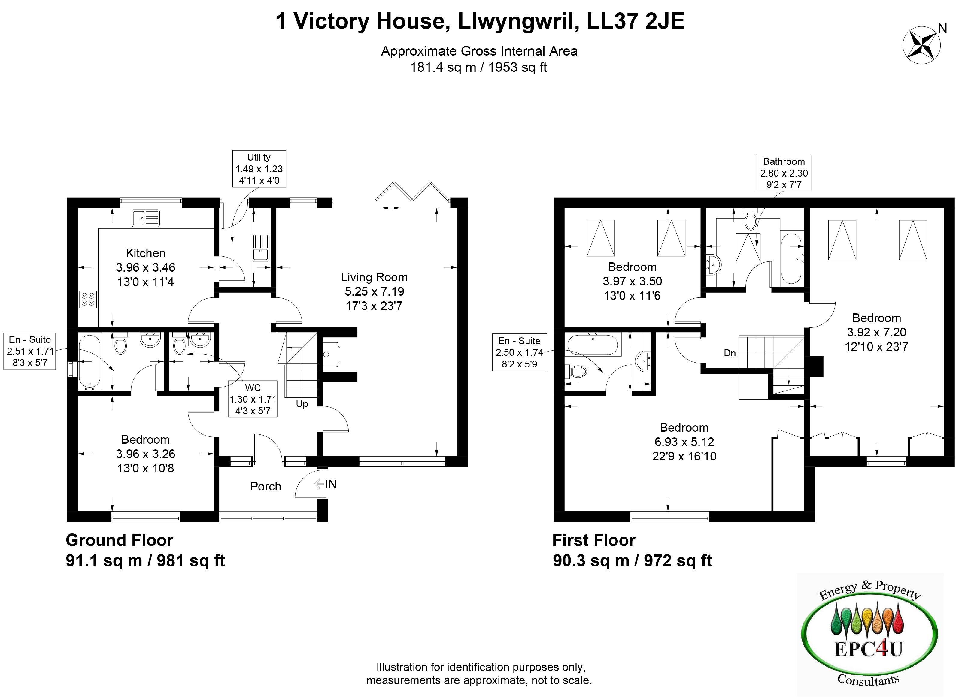 1 Victory House, Llwyngwril floorplan