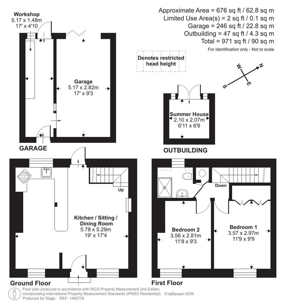 Spaniel Cottage, Tanyard, Carhampton floorplan