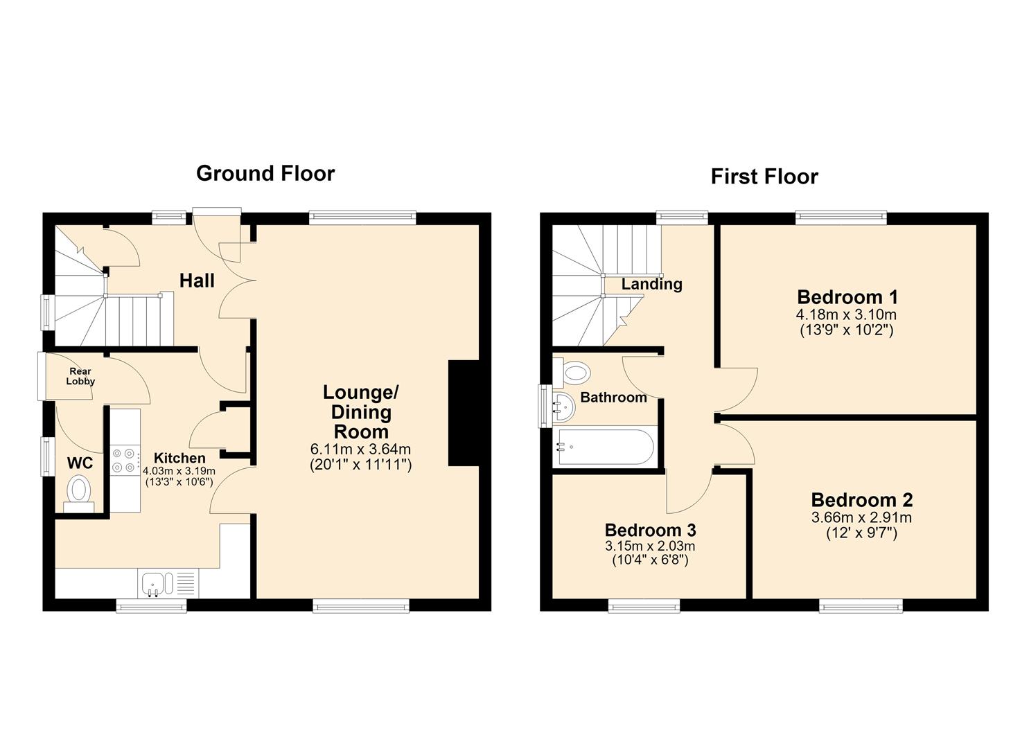 26, Westlands Road, Hull floorplan