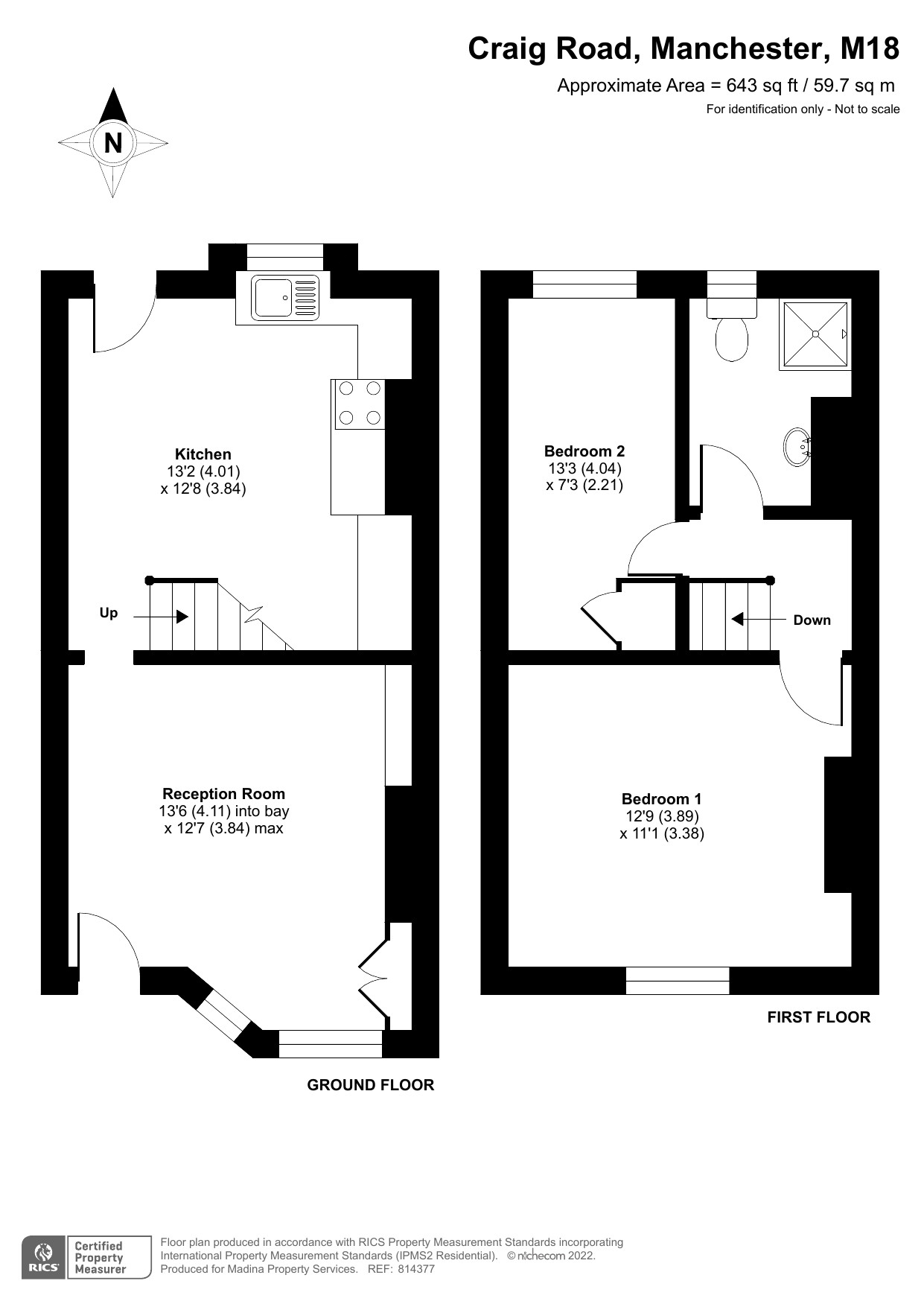 117, Craig Road, Manchester floorplan