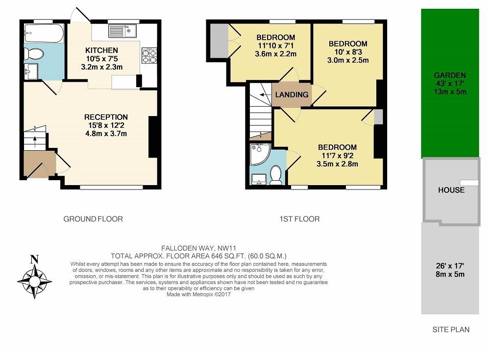 Falloden Way, Hampstead Garden Suburb, NW11 floorplan