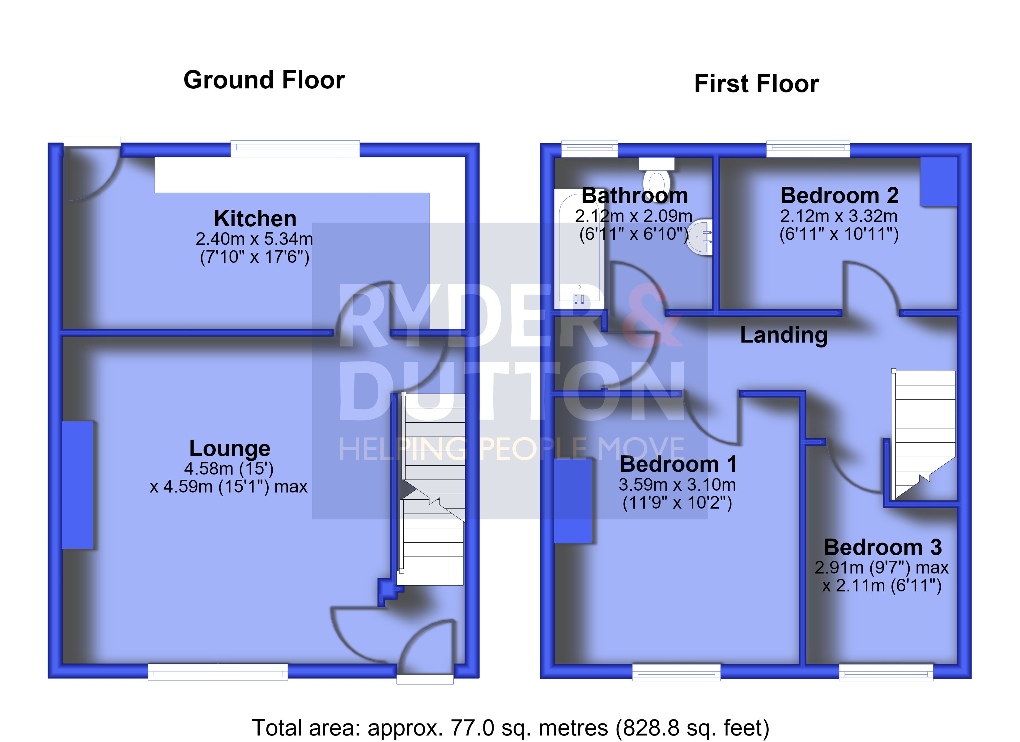 84, Scar Lane, Huddersfield floorplan