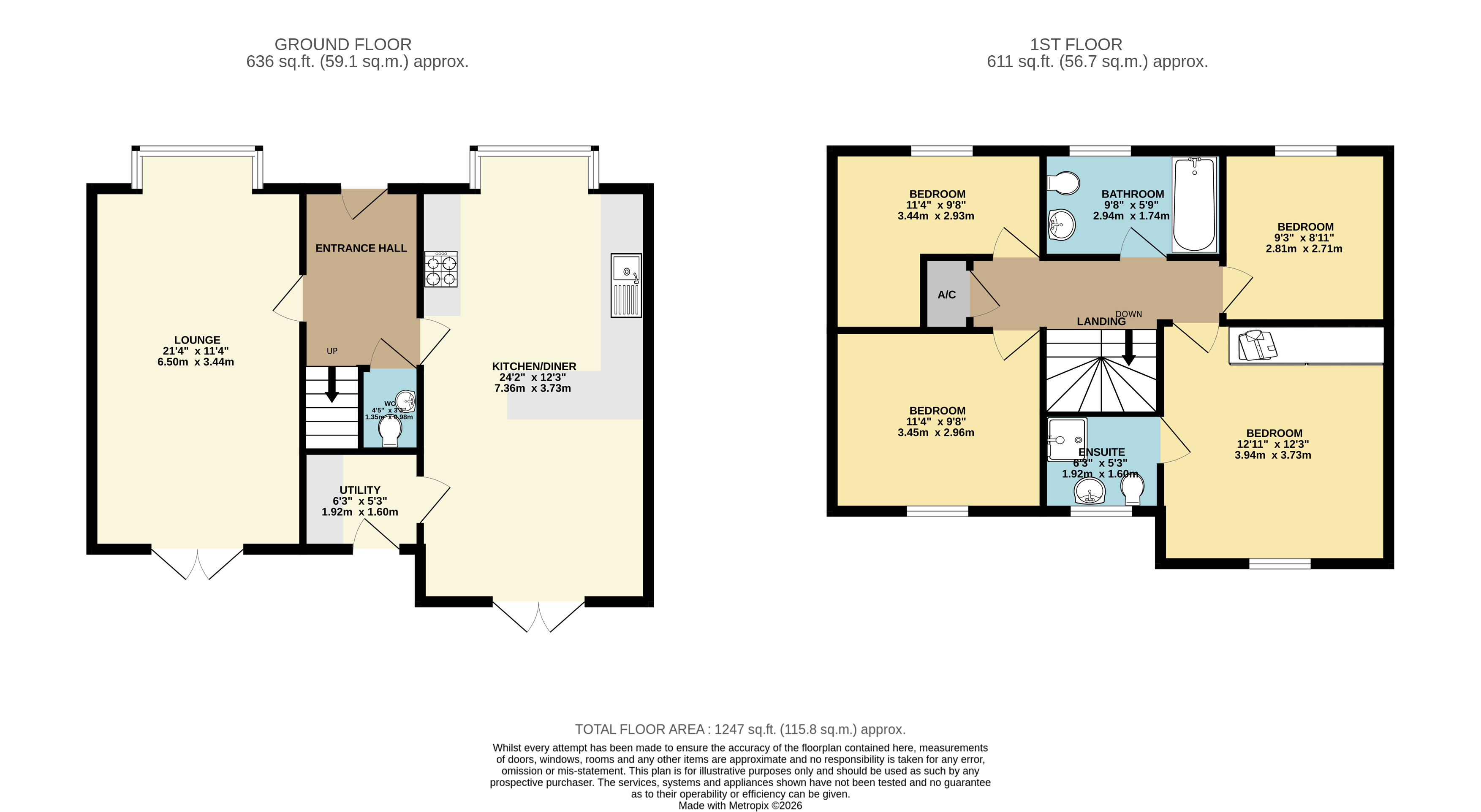 5, Bowthorpe Close, South Hykeham floorplan