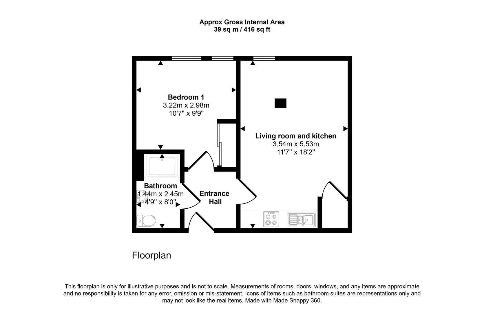 203 The Milliners St Thomas Street, Bristol floorplan