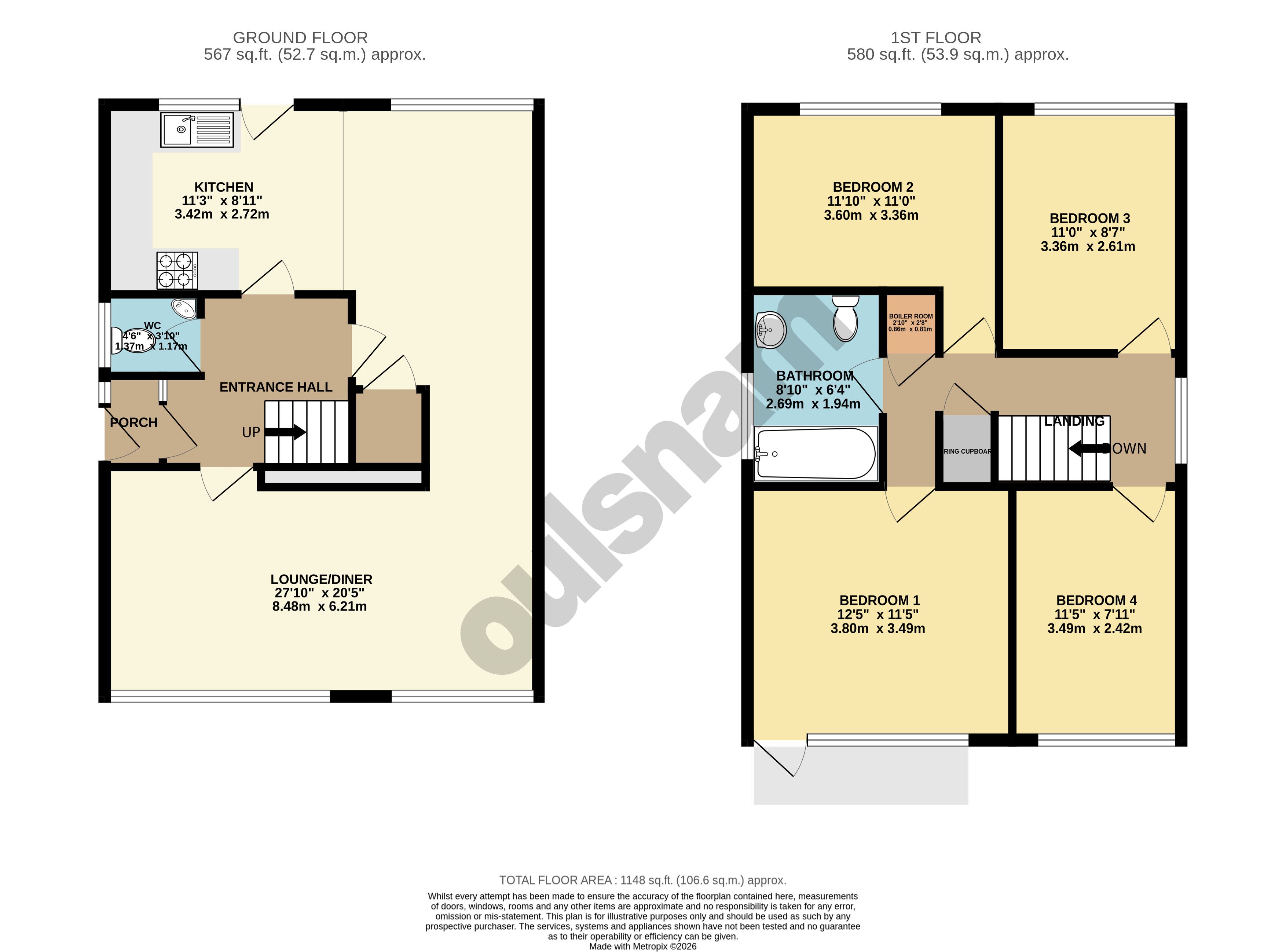 25, Pine Grove, Bromsgrove floorplan