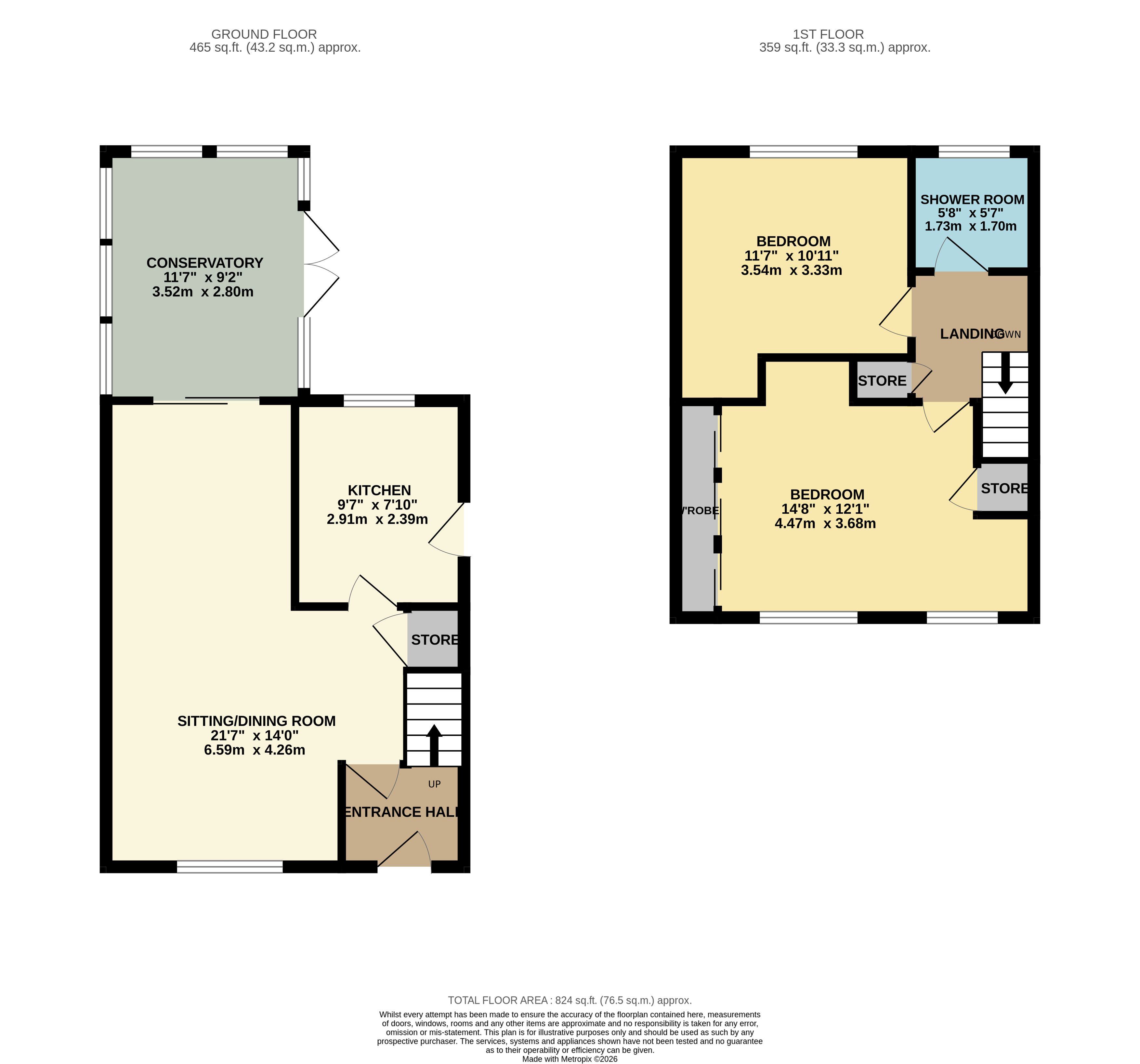 18, Moorfield, Matlock floorplan