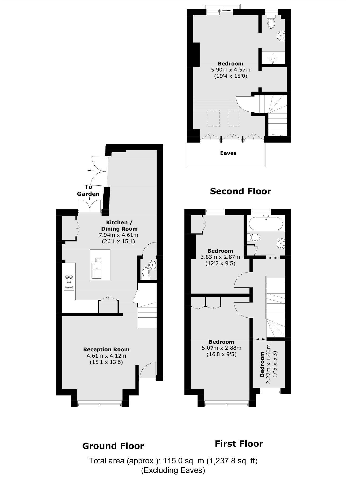 134, Leverson Street, London floorplan