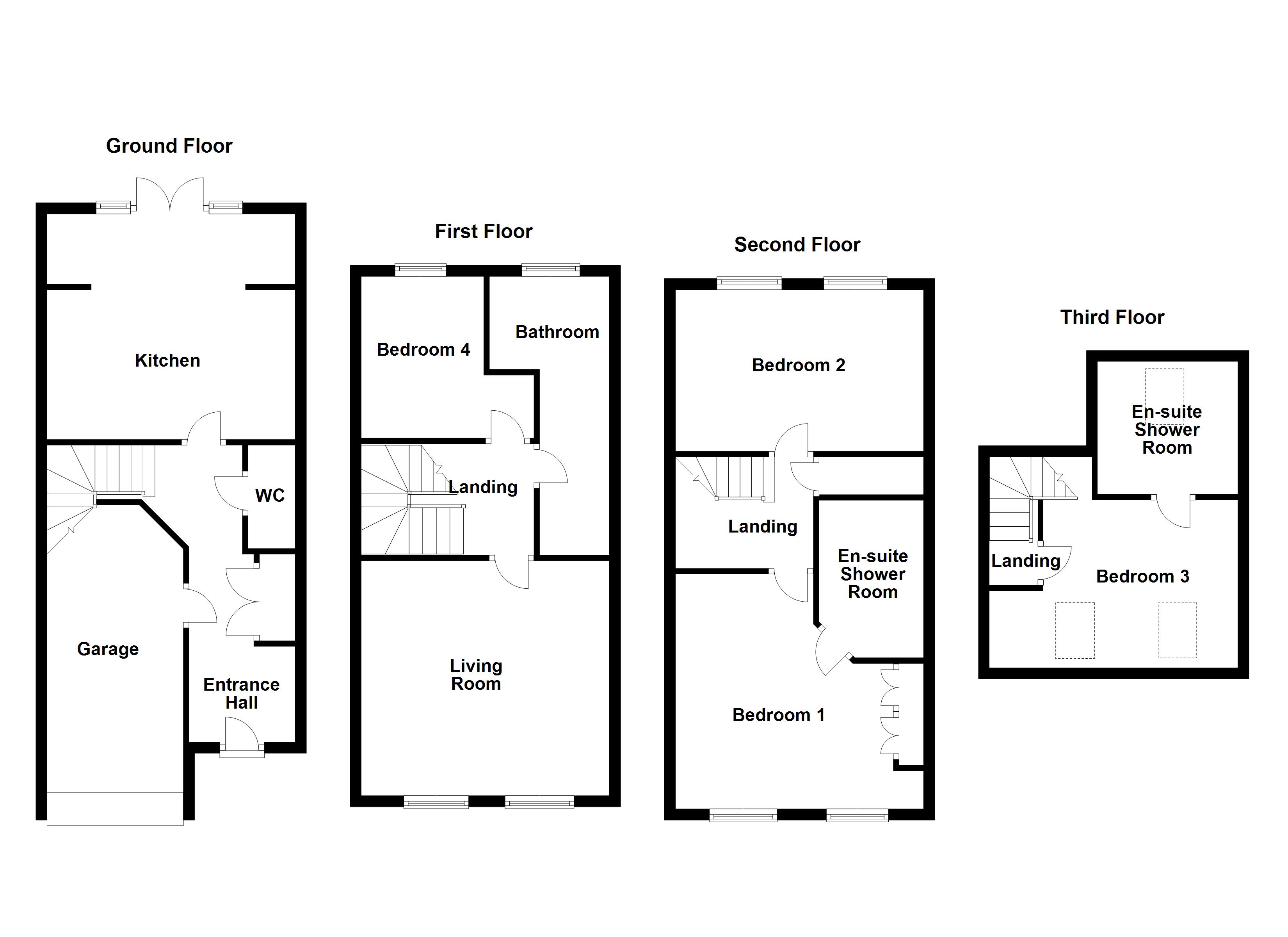 Hepworth Close, Woolley Grange, Barnsley S75, 4 bedroom town house to ...