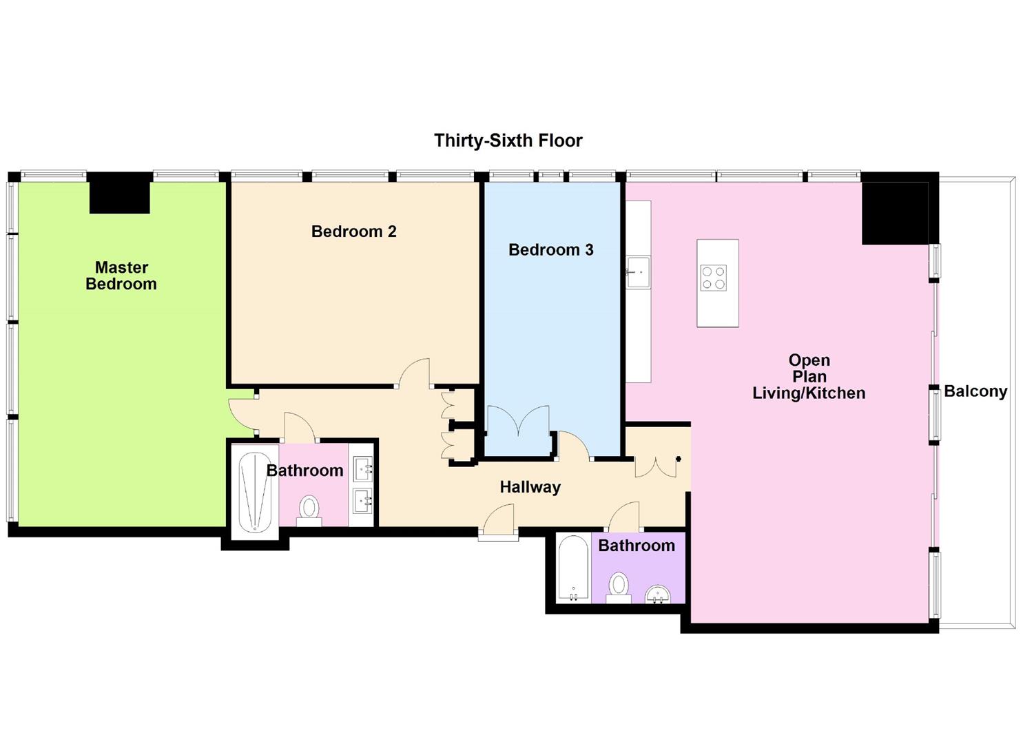 3 Bedrooms Flat for sale in Beetham Tower, 301 Deansgate, Manchester M3