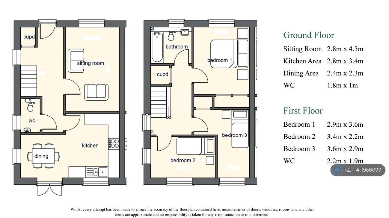 Roydon, Diss floorplan