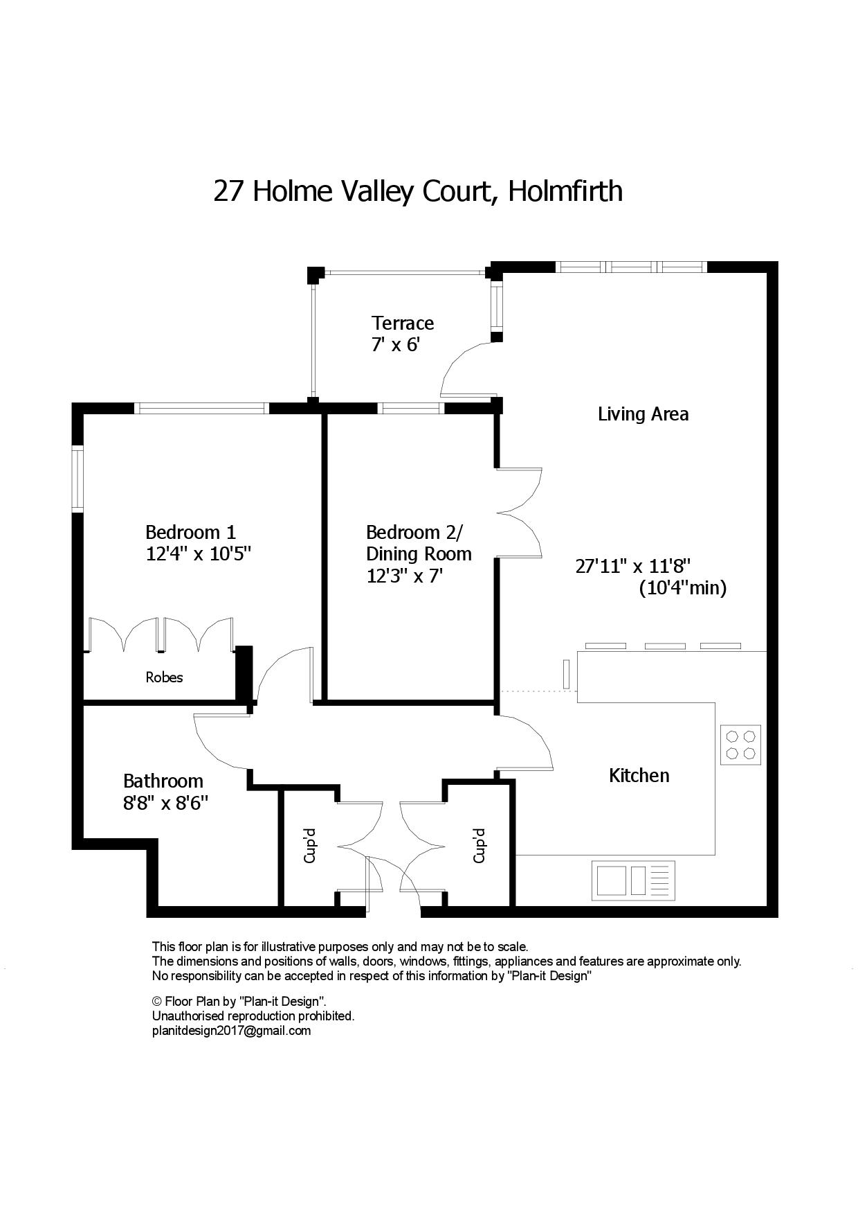 27, Holme Valley Court, Holmfirth floorplan