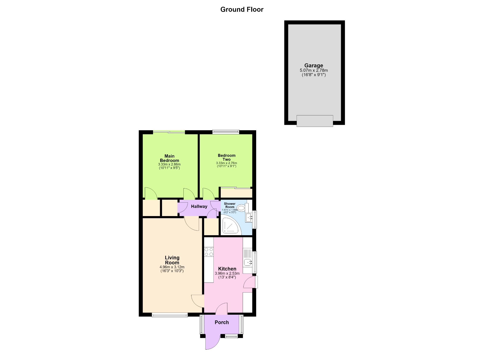 31 Central Avenue, Woodford Halse, Northamptonshire floorplan