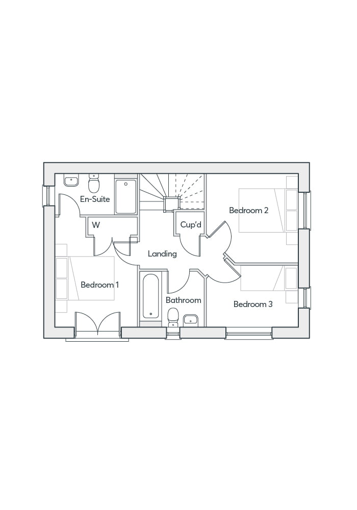 "The Kea" at Norton Road, Broomhall, Worcester WR5, 3 bedroom detached