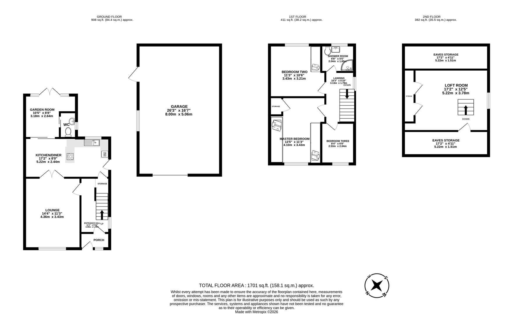 15, Newton Close, Leyland floorplan