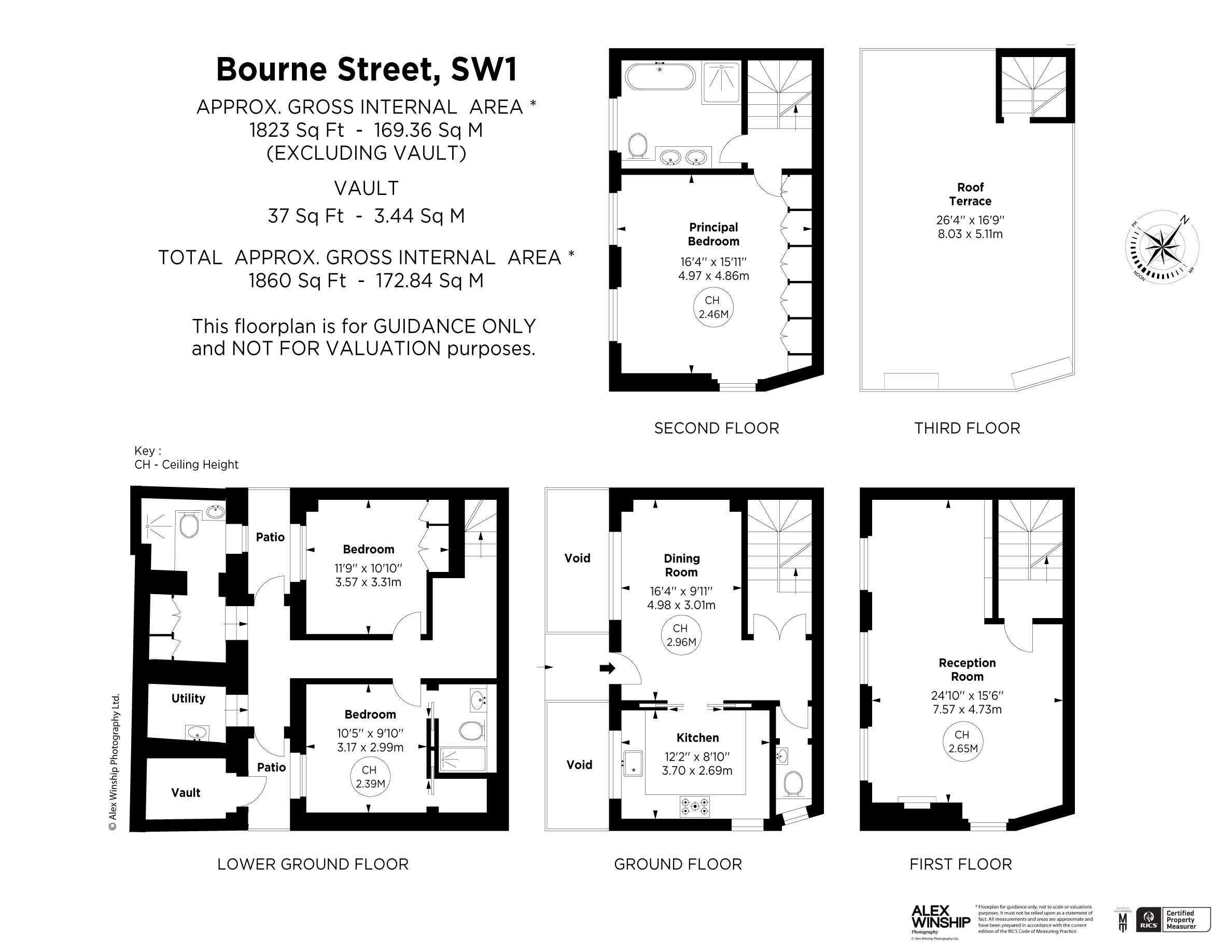 Bourne Street, London SW1W, 3 bedroom end terrace house for sale