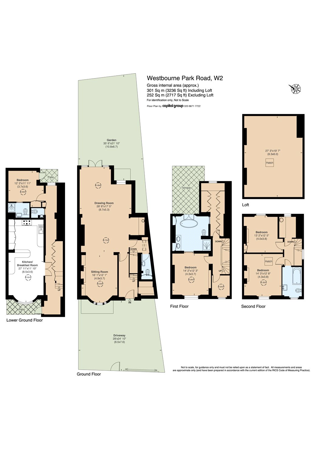 4 Bedrooms Semi-detached house for sale in Westbourne Park Road, London W2