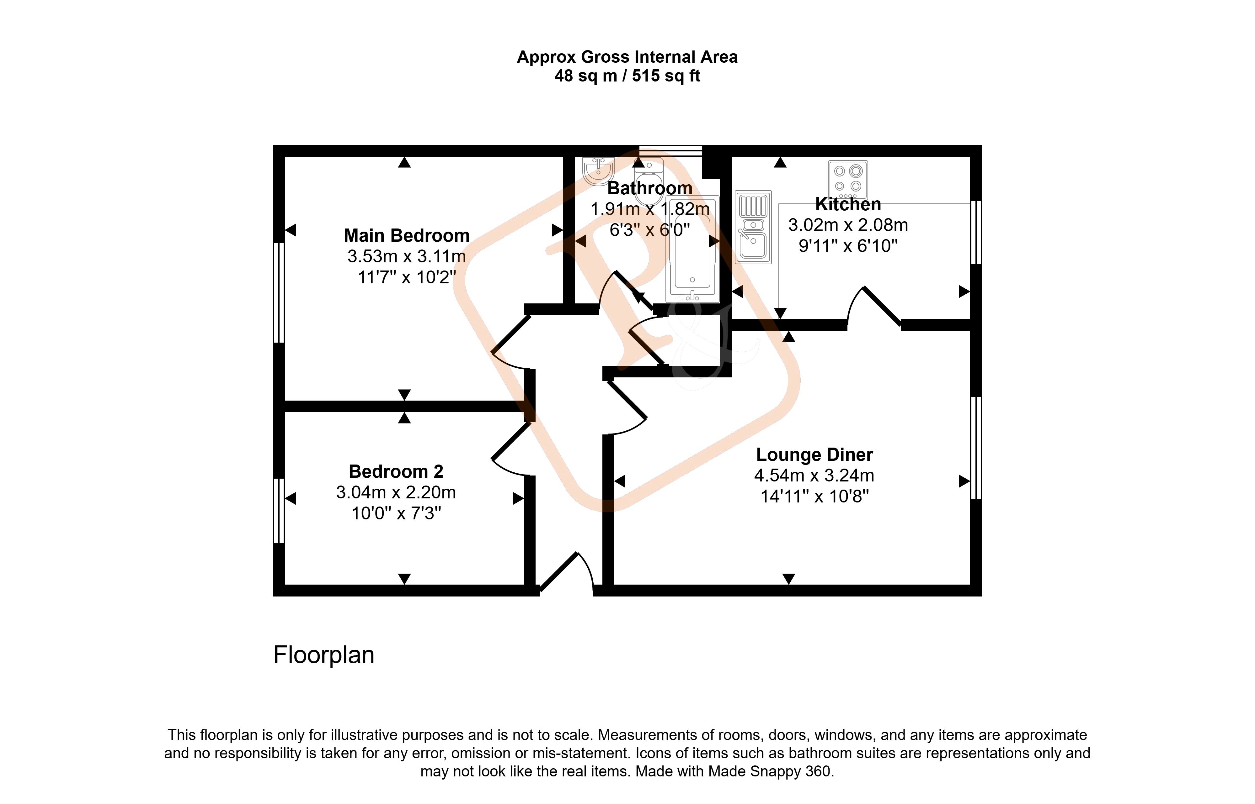 Nicholsons Grove, Essex floorplan
