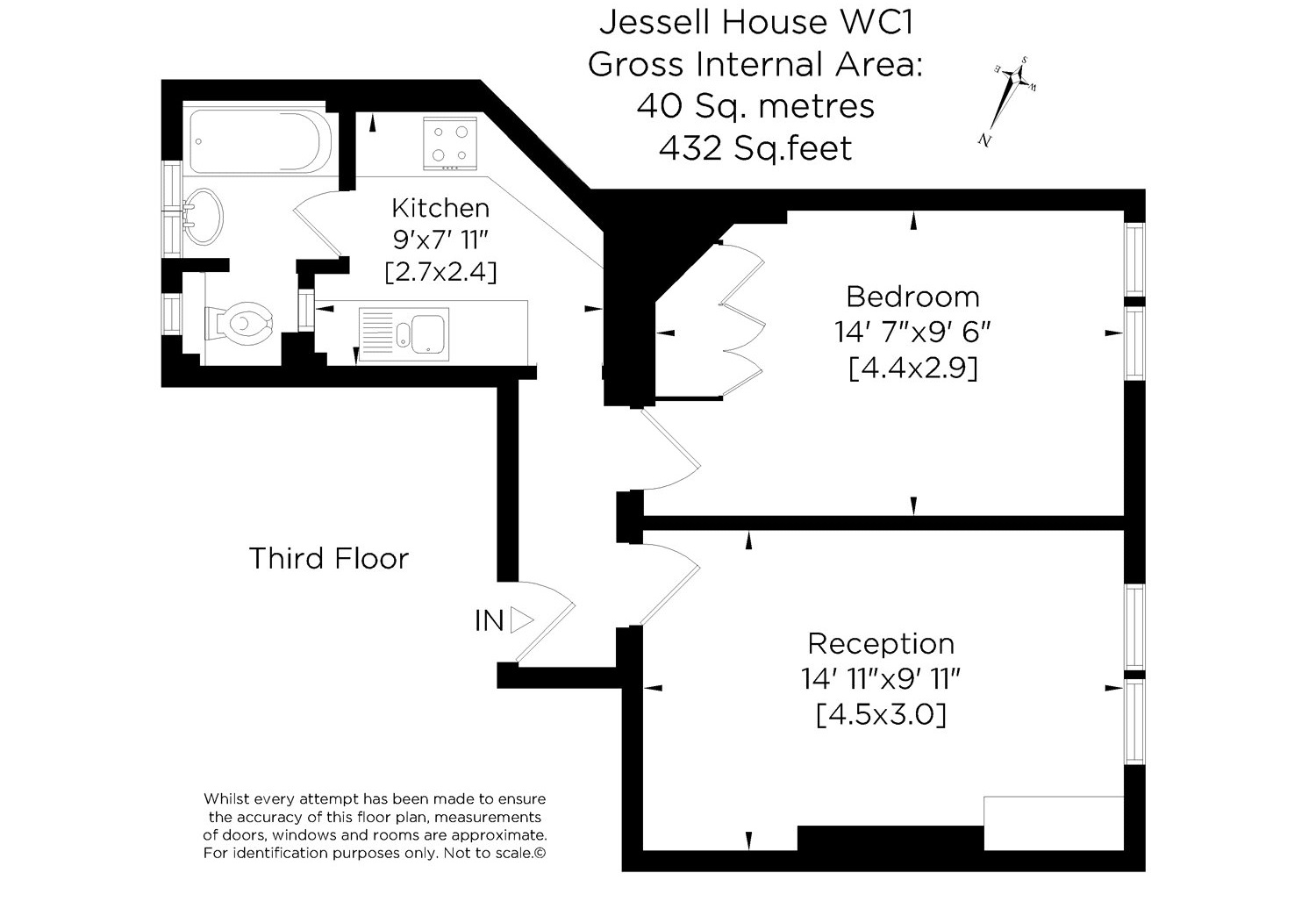 1 Bedrooms Flat to rent in Jessel House, 96-98 Judd Street, London WC1H