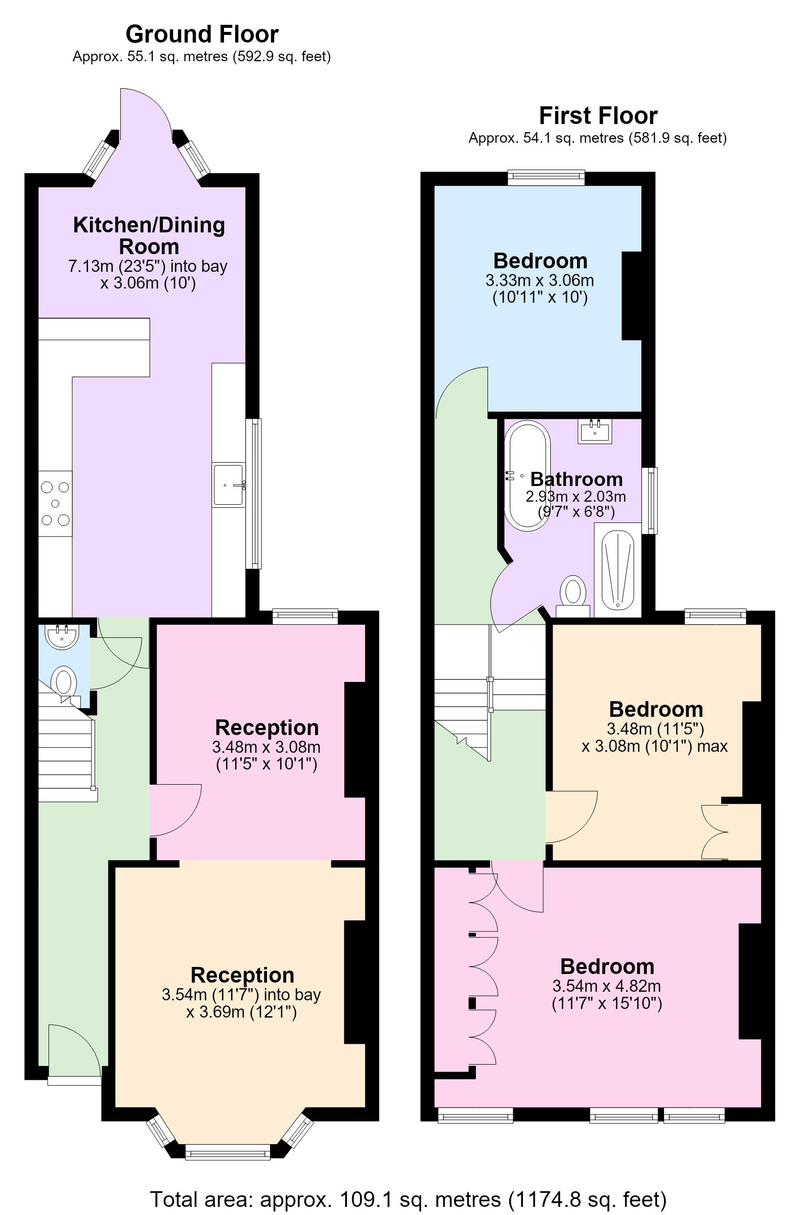 108, Effingham Road, Lee floorplan
