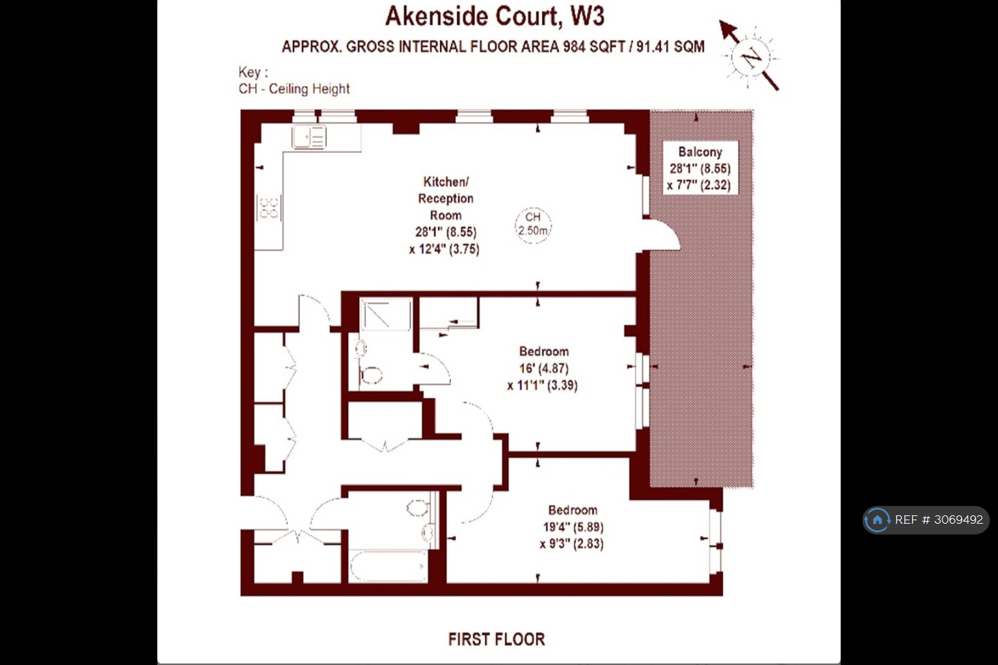 Osborne Road, London floorplan