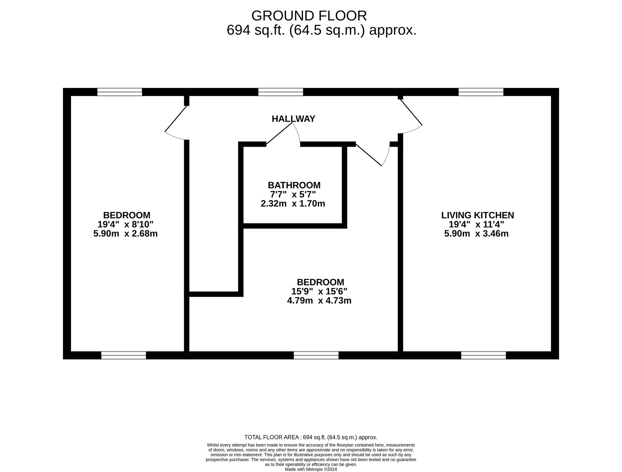 6 Bridge Green, Leicester floorplan