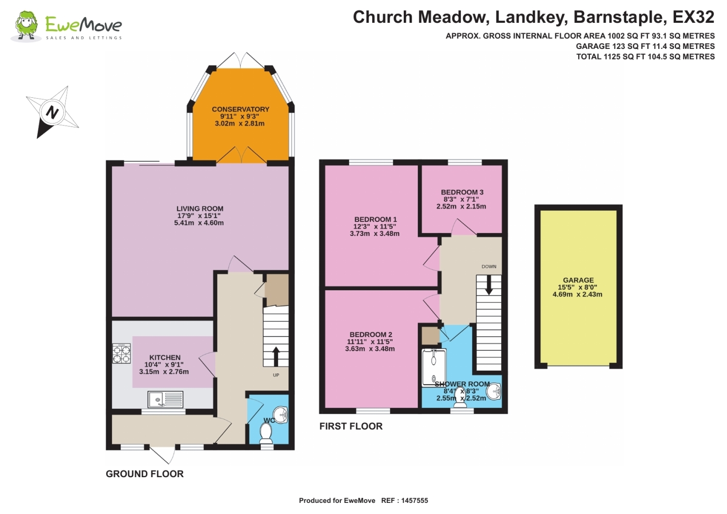 2, Church Meadow, Barnstaple floorplan
