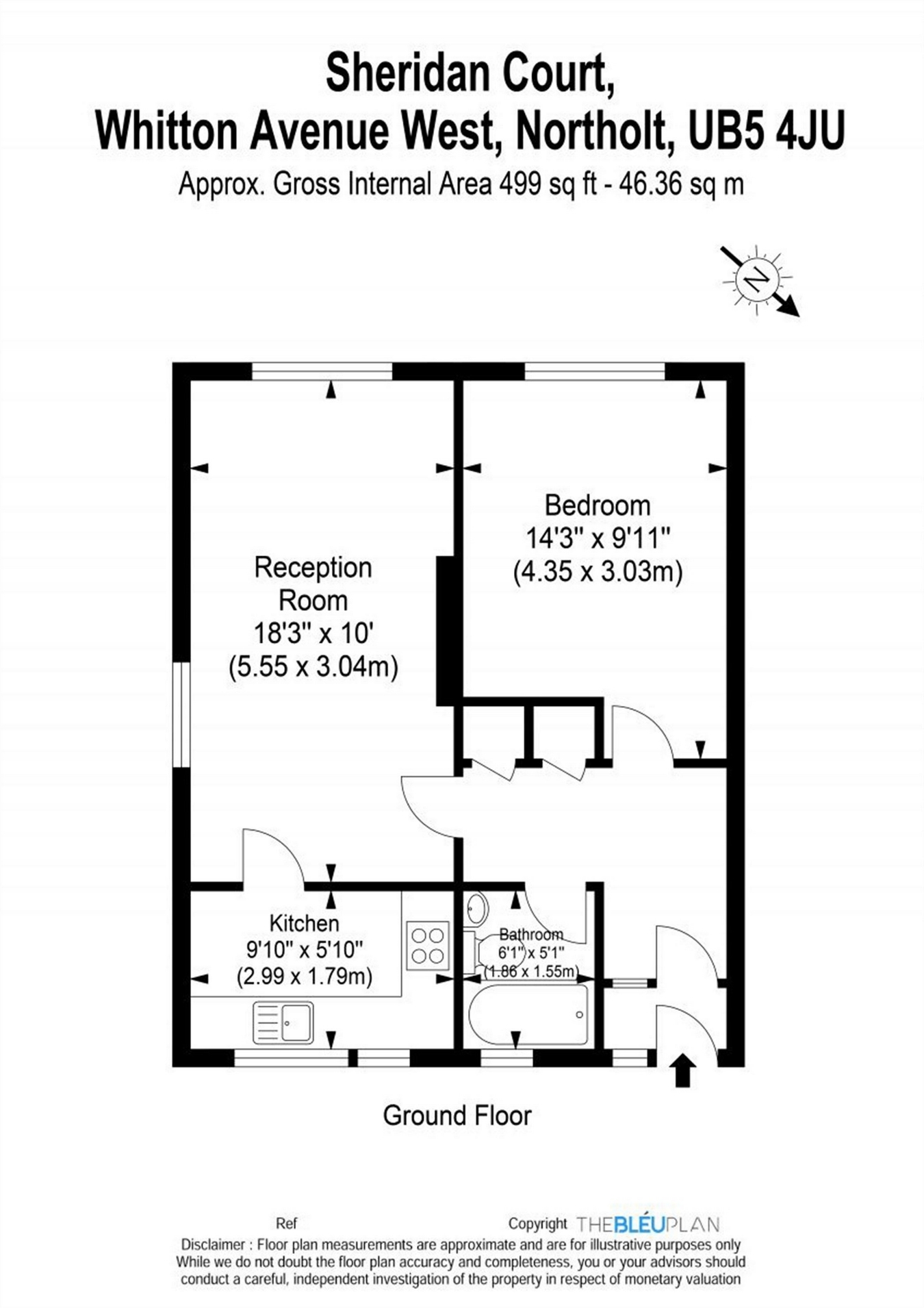 1 Bedrooms Flat for sale in Whitton Avenue West, Northolt, Greater London UB5