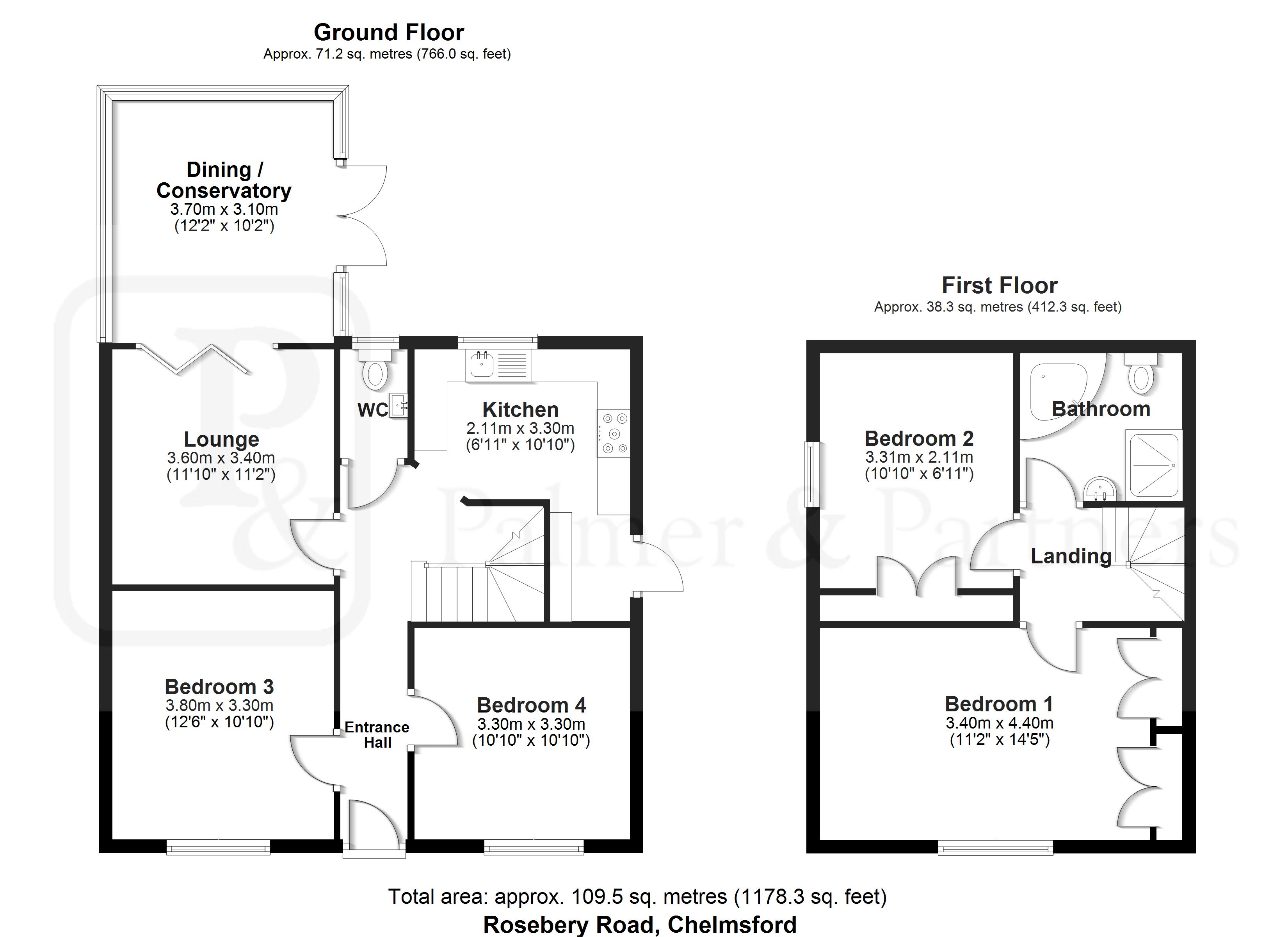 35, Rosebery Road, Chelmsford floorplan