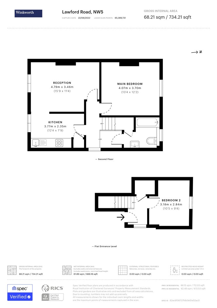 Lawford Road, London NW5, 2 bedroom flat for sale 61815464