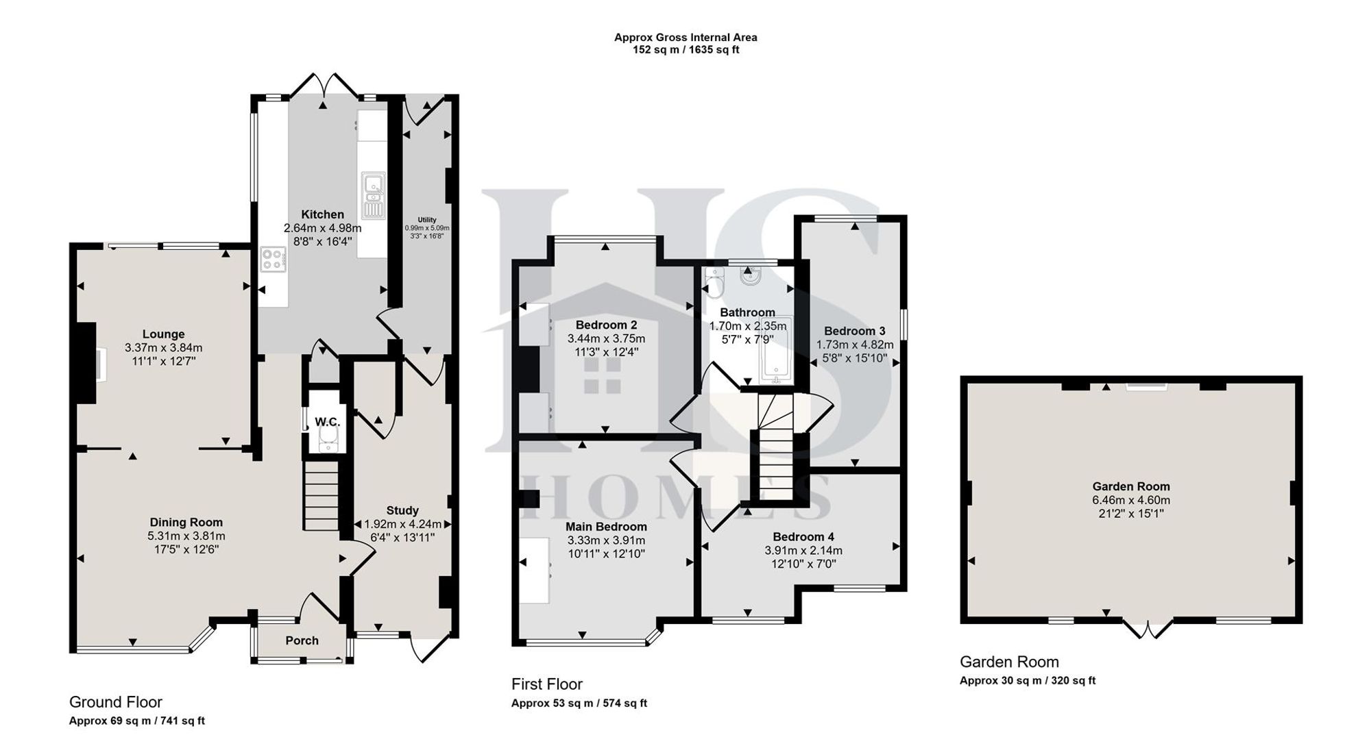 159 Sunnymead Road, Birmingham floorplan