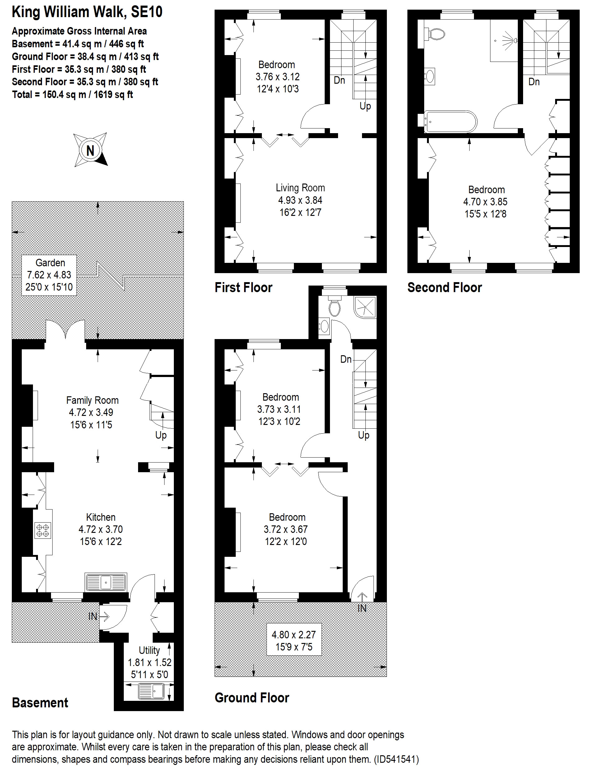 41, King William Walk, London floorplan