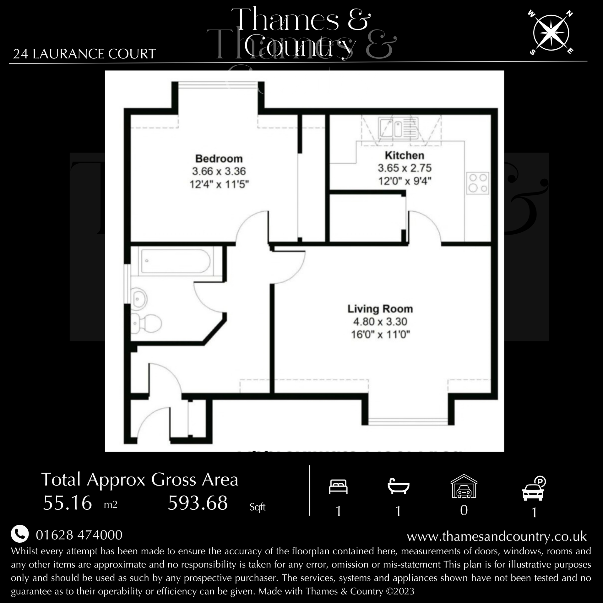 24 Laurance Court, Marlow floorplan