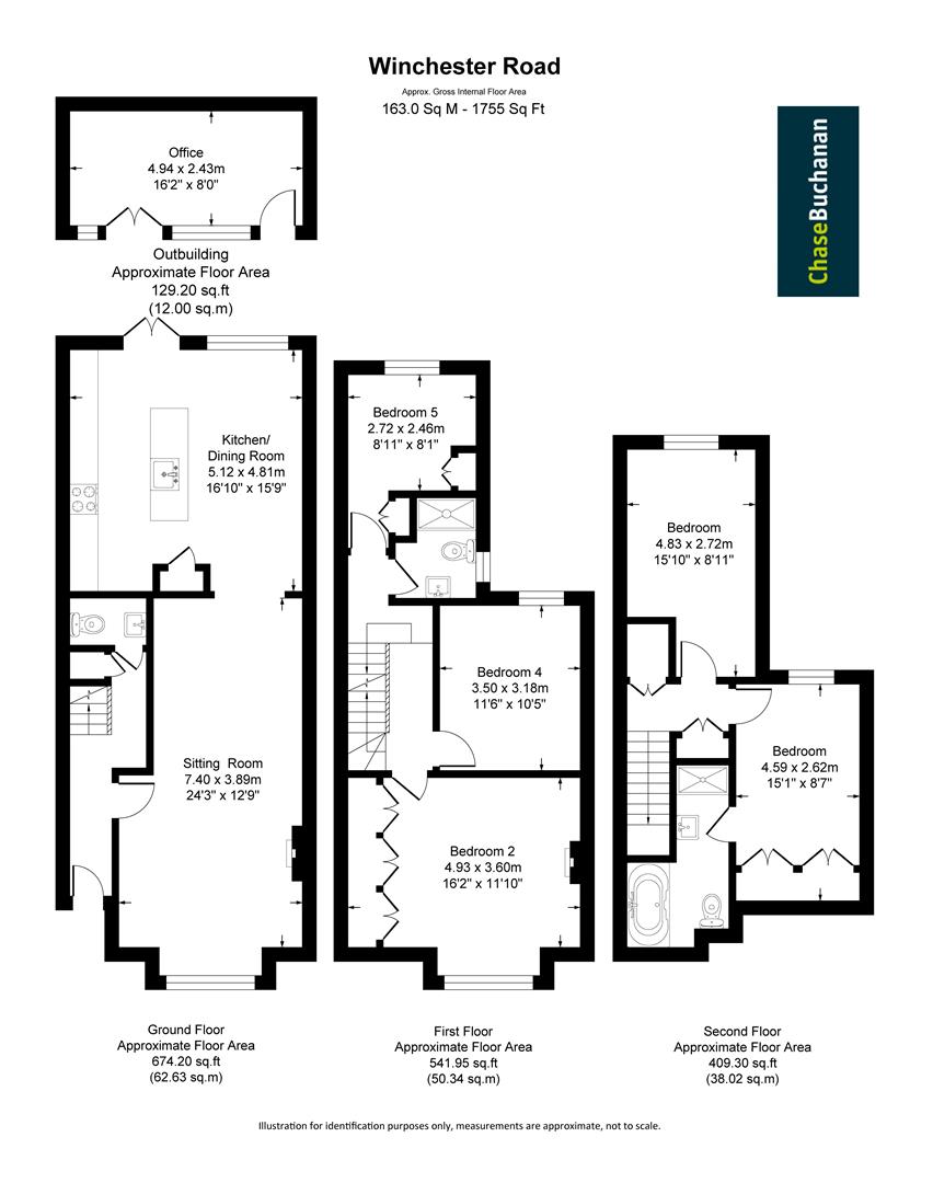 Winchester Road, St Margarets, Twickenham TW1, 5 bedroom semidetached