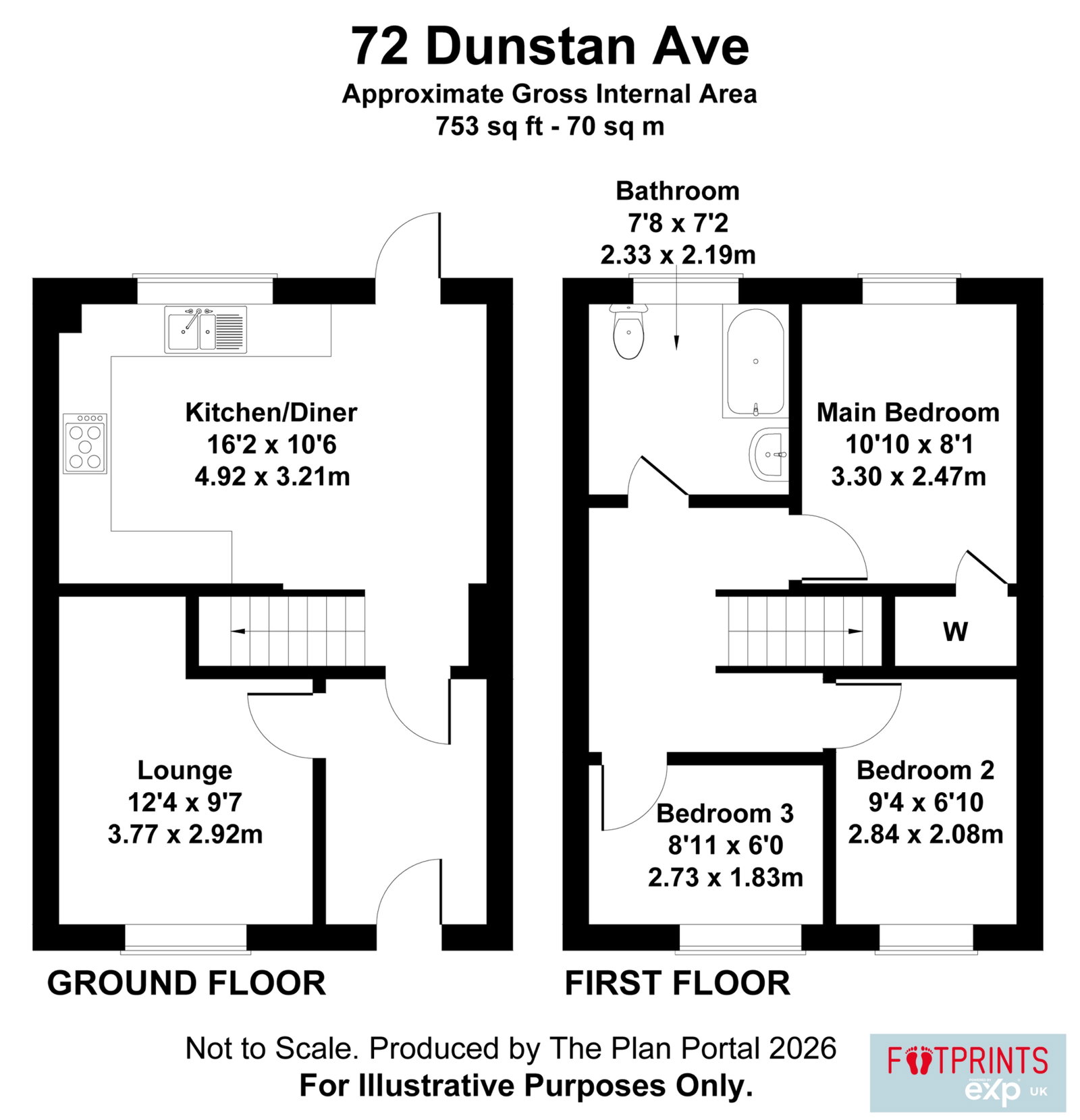 72, Dunstan Avenue, Westgate-on-sea floorplan