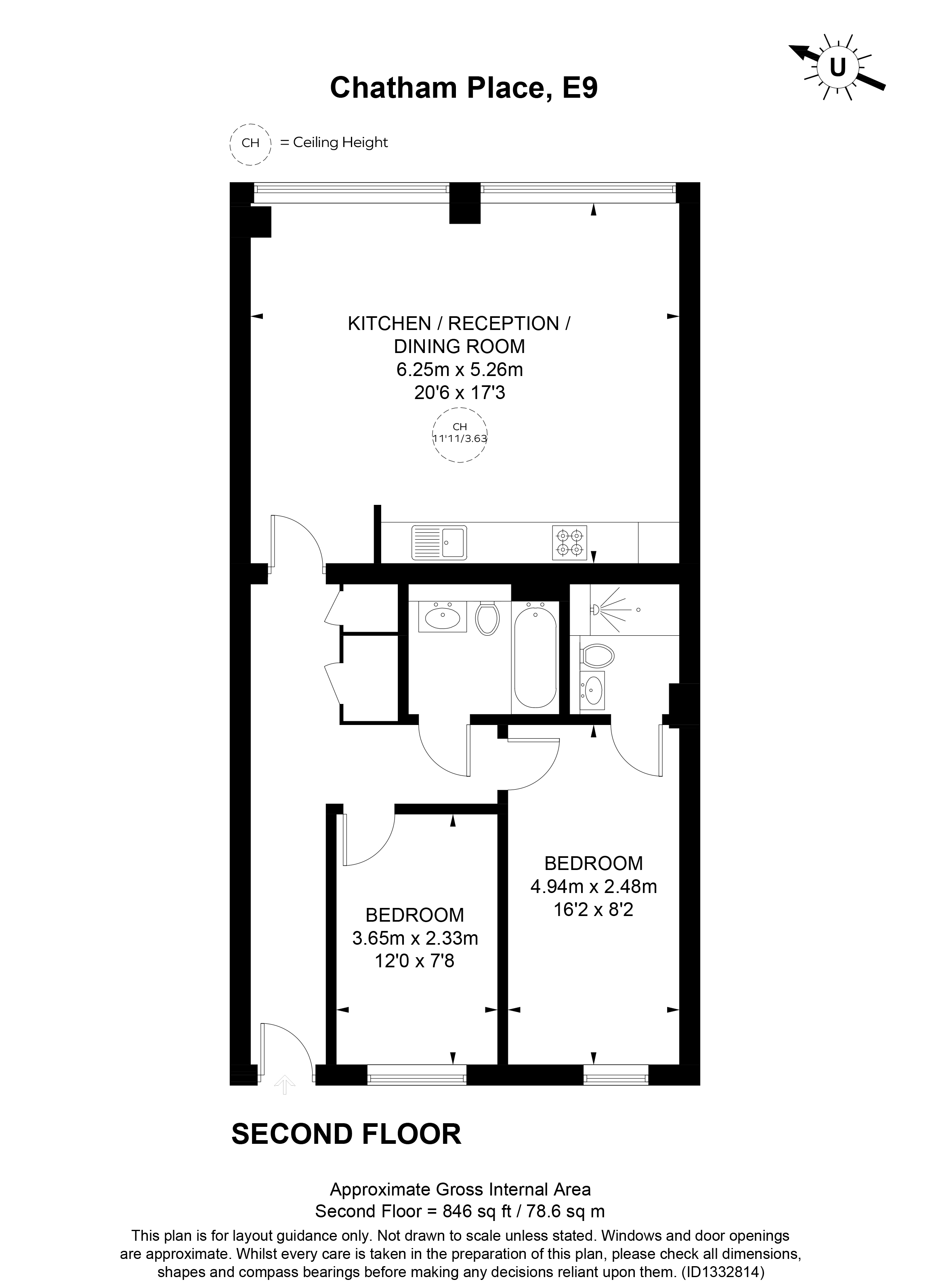 21, Chatham Place, London floorplan
