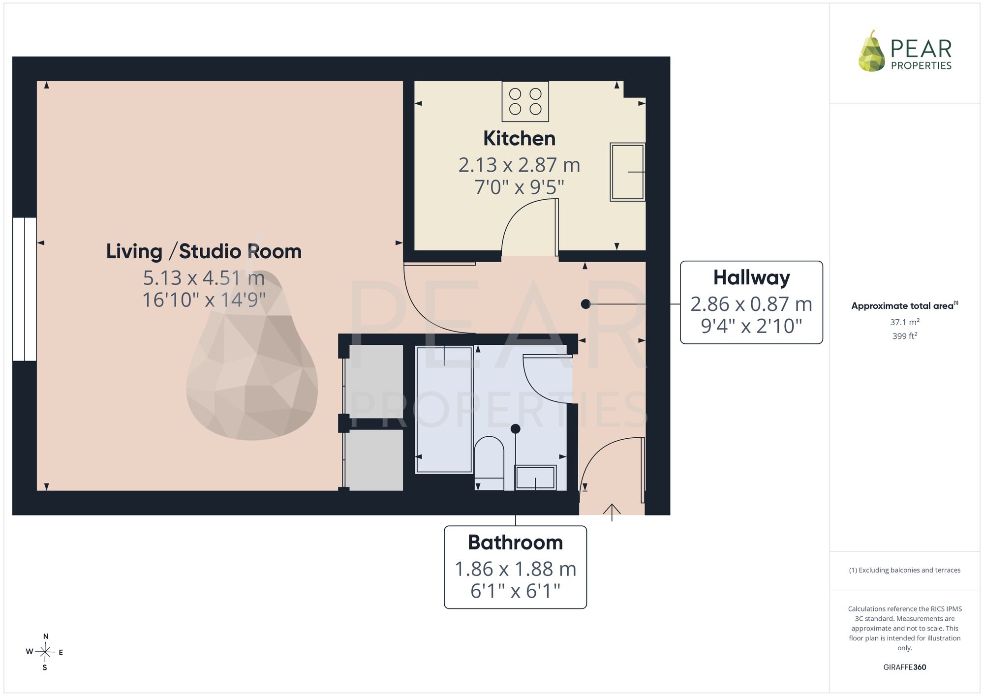 Flat 5, Applesham Court, Lancing floorplan