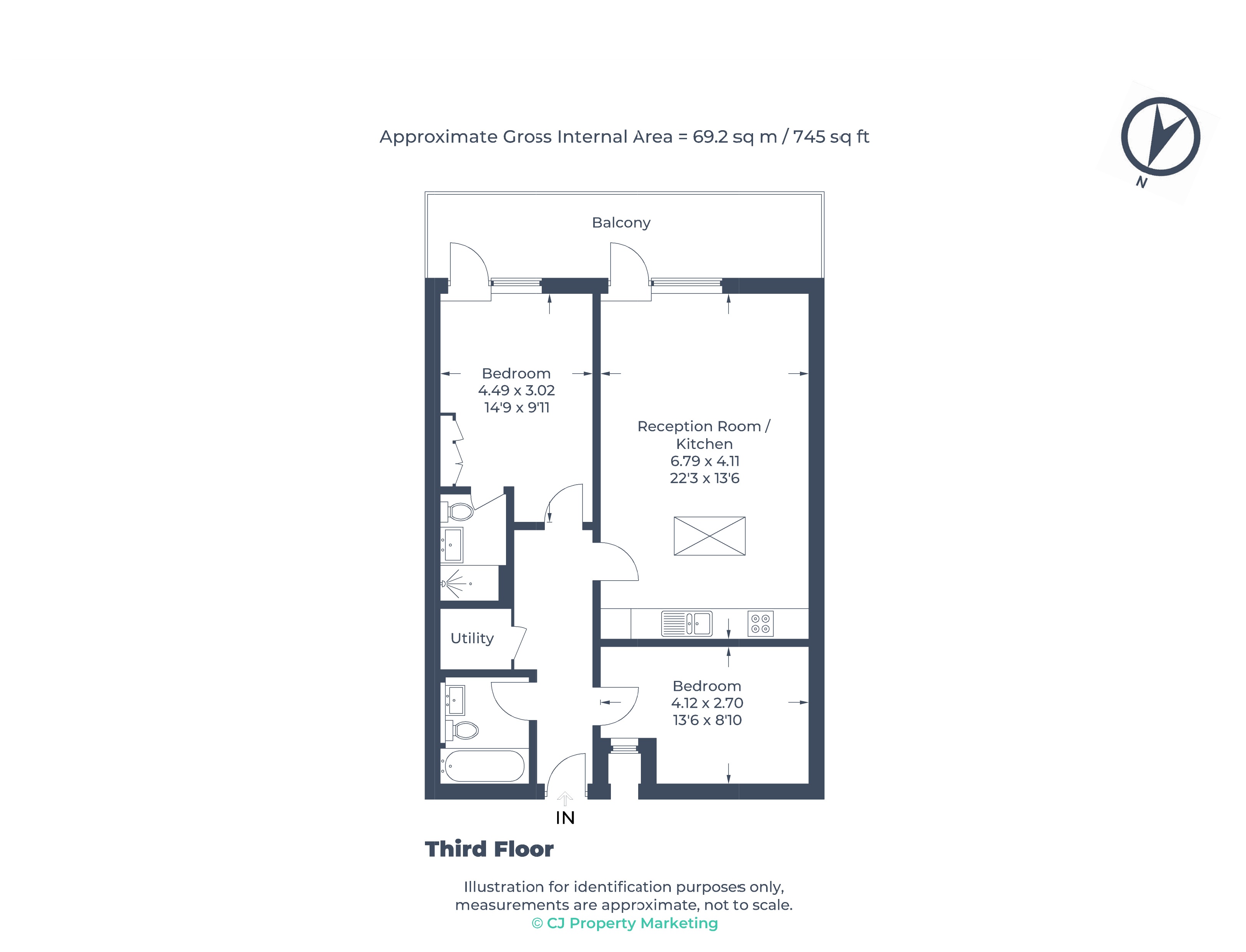49, Malt Works Apartments, 281 Field End Road, Ruislip floorplan
